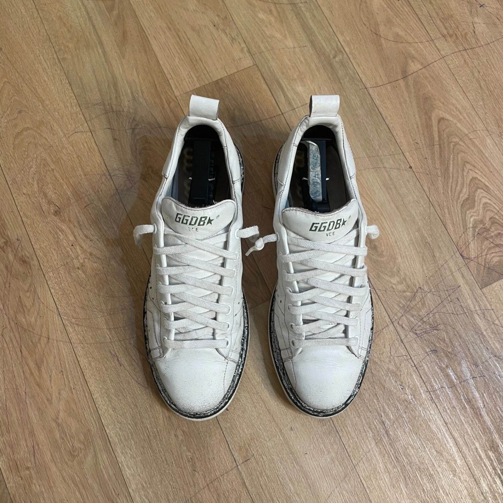 Golden Goose Golden Goose Sneakers STARTER VCE GGDB WHITE Leather low top Size US 10 / IT 40 - 3 Thumbnail