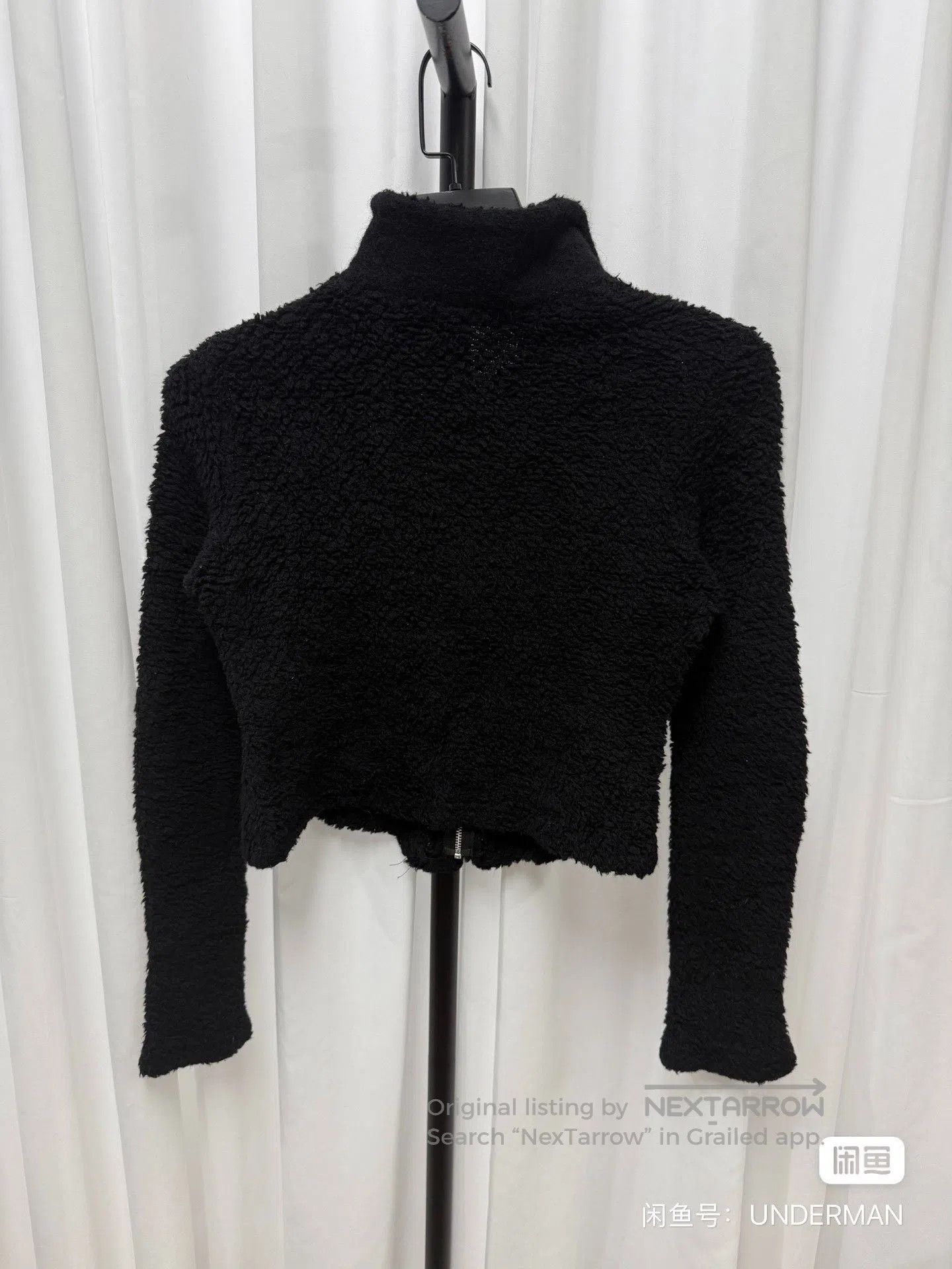 Yohji Yamamoto Yohji Yamamoto Y's Black Cropped Zip Jacket. Size US M / EU 48-50 / 2 - 6 Thumbnail