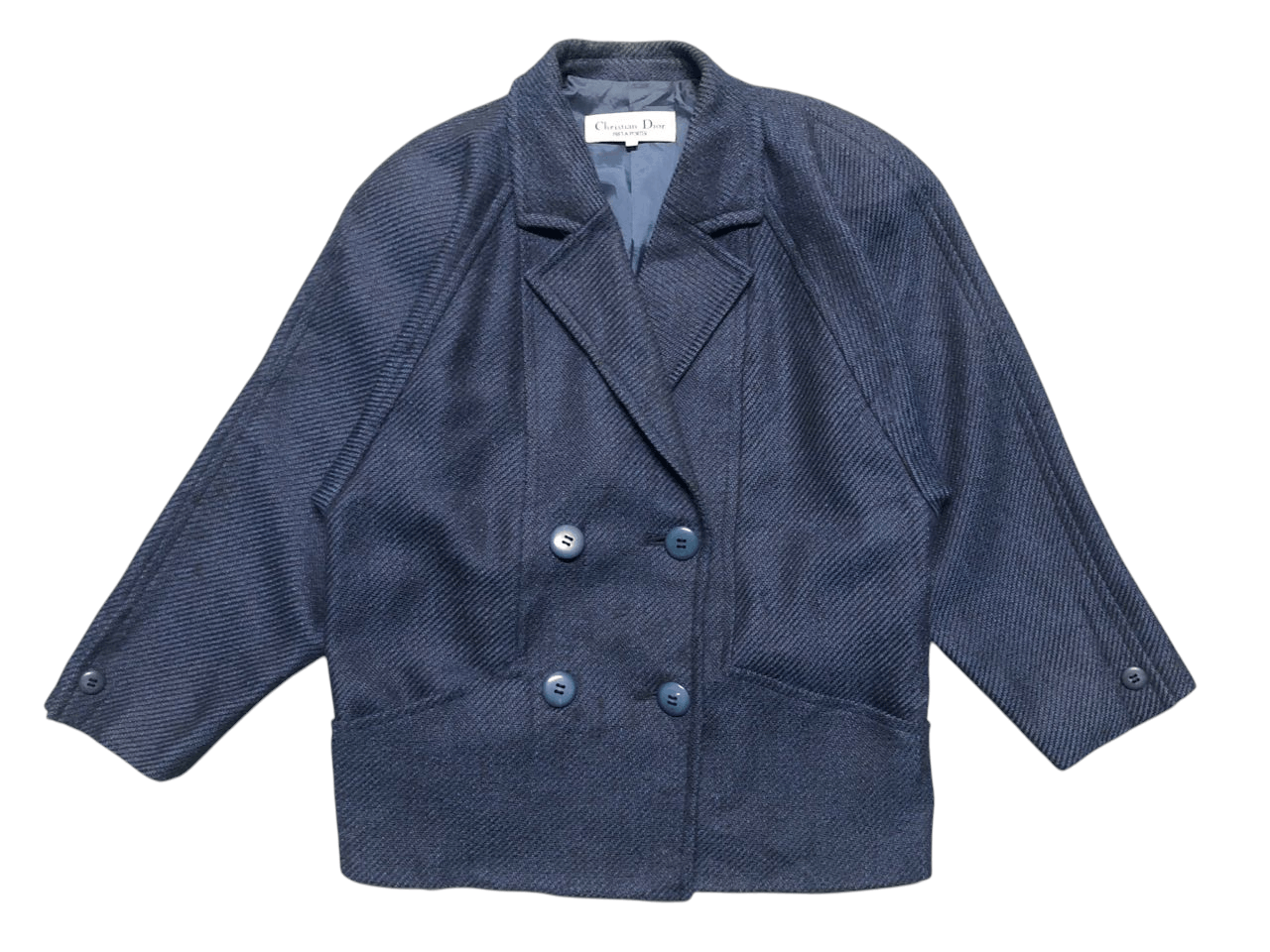 Christian Dior Monsieur Vintage Christian Dior Wool Double Breasted Coat Rare Size S / US 4 / IT 40 - 1 Thumbnail