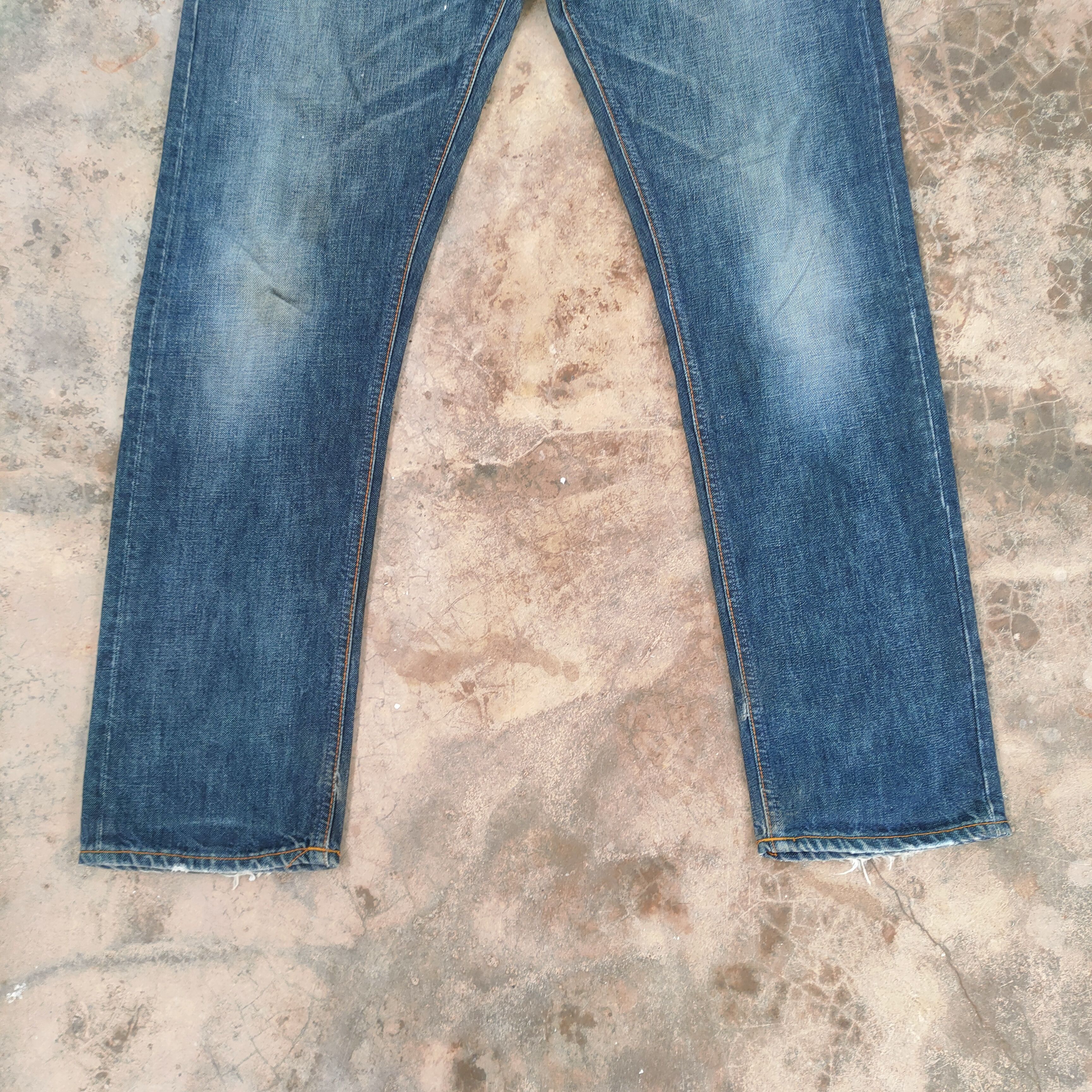Nudie Jeans W33 VINTAGE NUDIES BUTTONFLY FADED DISTRESSED JEANS PANTS Size US 33 - 5 Thumbnail