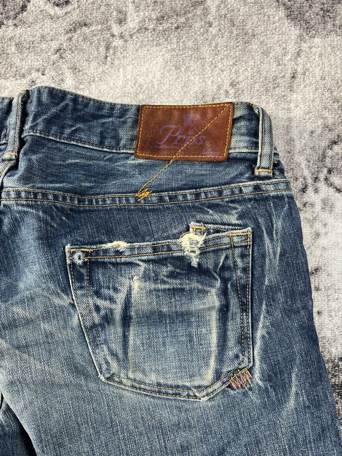 Prps PRPS Japan Selvedge Distressed Bootcut Denim 31 Size US 31 - 11 Thumbnail