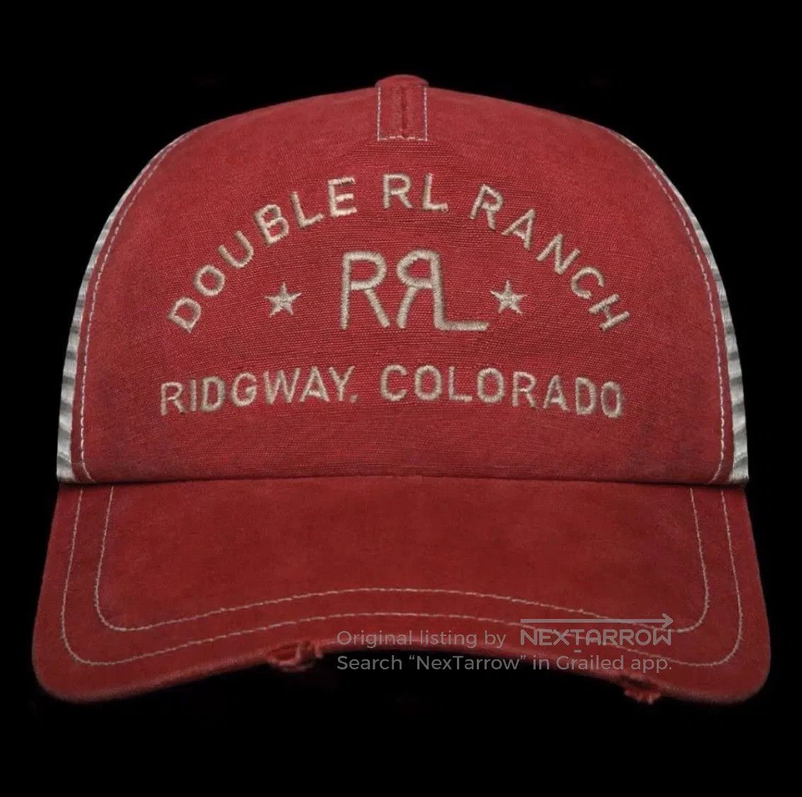 Double RL RRL Vintage Trucker Cap.
