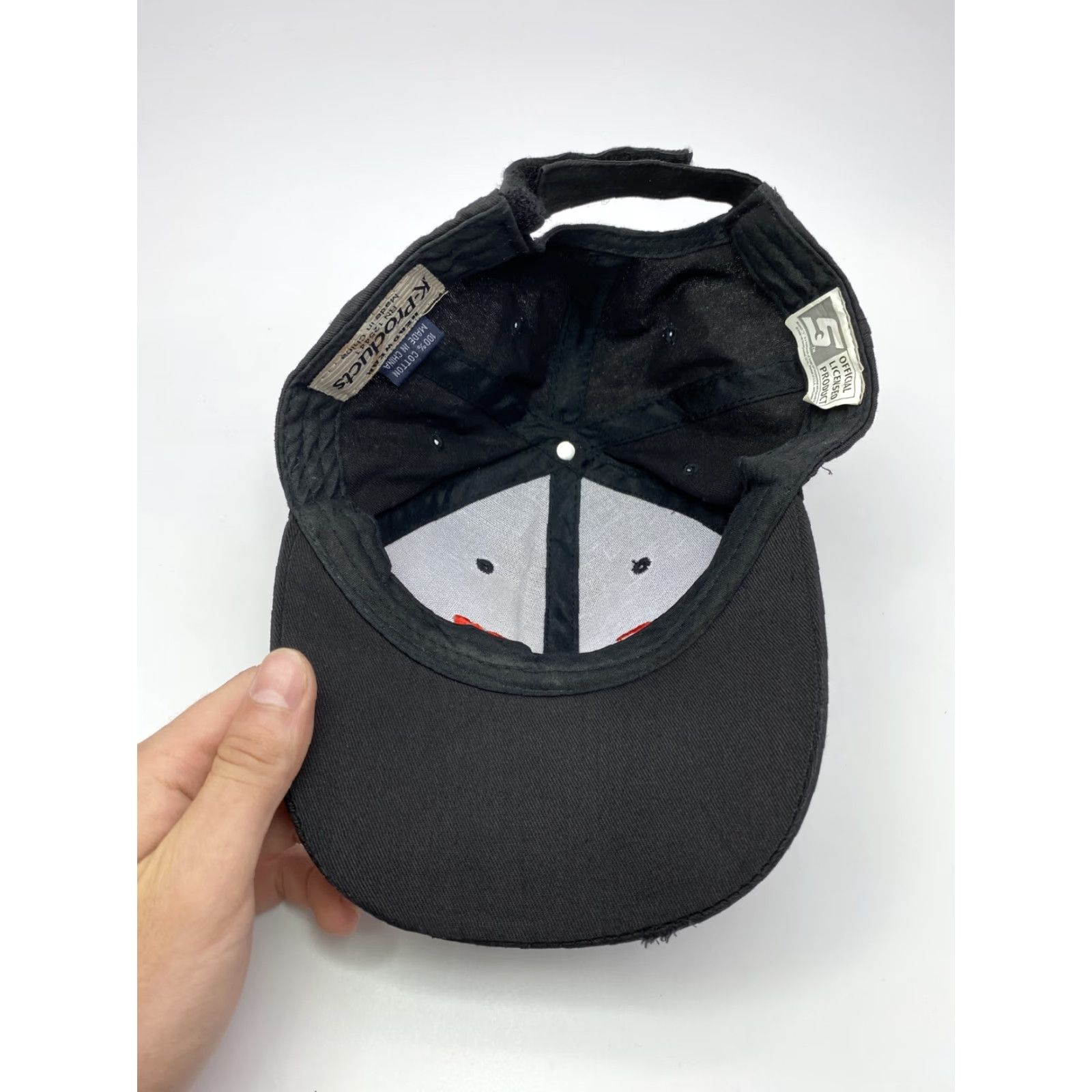 Vintage K-PRODUCTS Racing Baseball Cap Adjustable Adjustable Black Canvas Men American Theme Size ONE SIZE - 5 Thumbnail