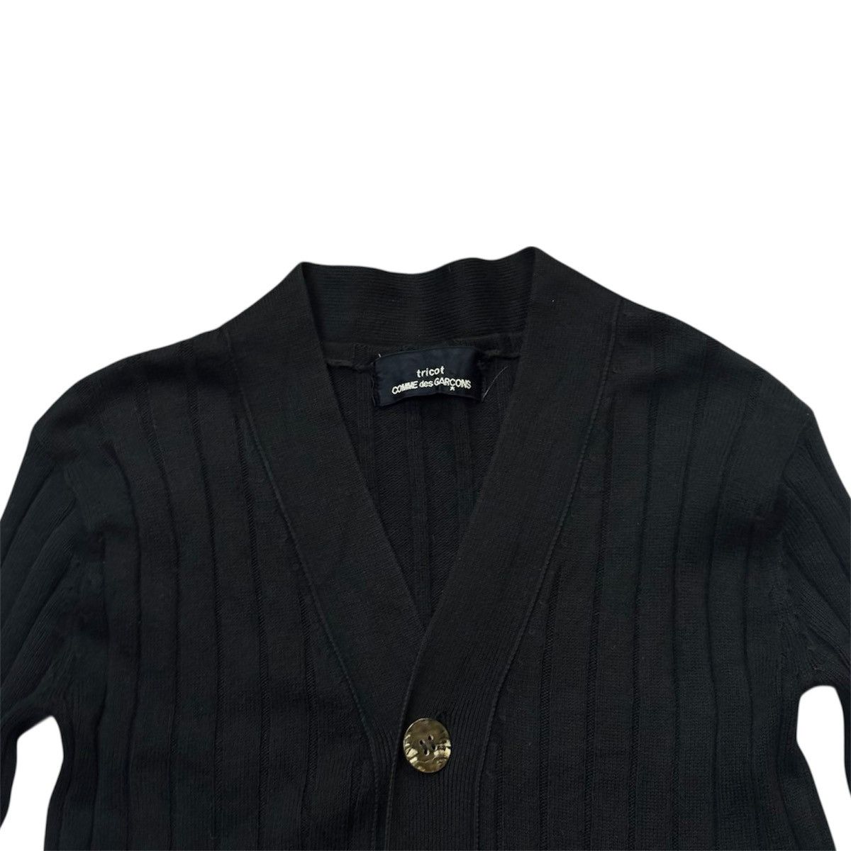 Tricot Comme des Garcons Vintage 1994 Comme des Garcons Tricot Black Cardigan Size S / US 4 / IT 40 - 3 Thumbnail