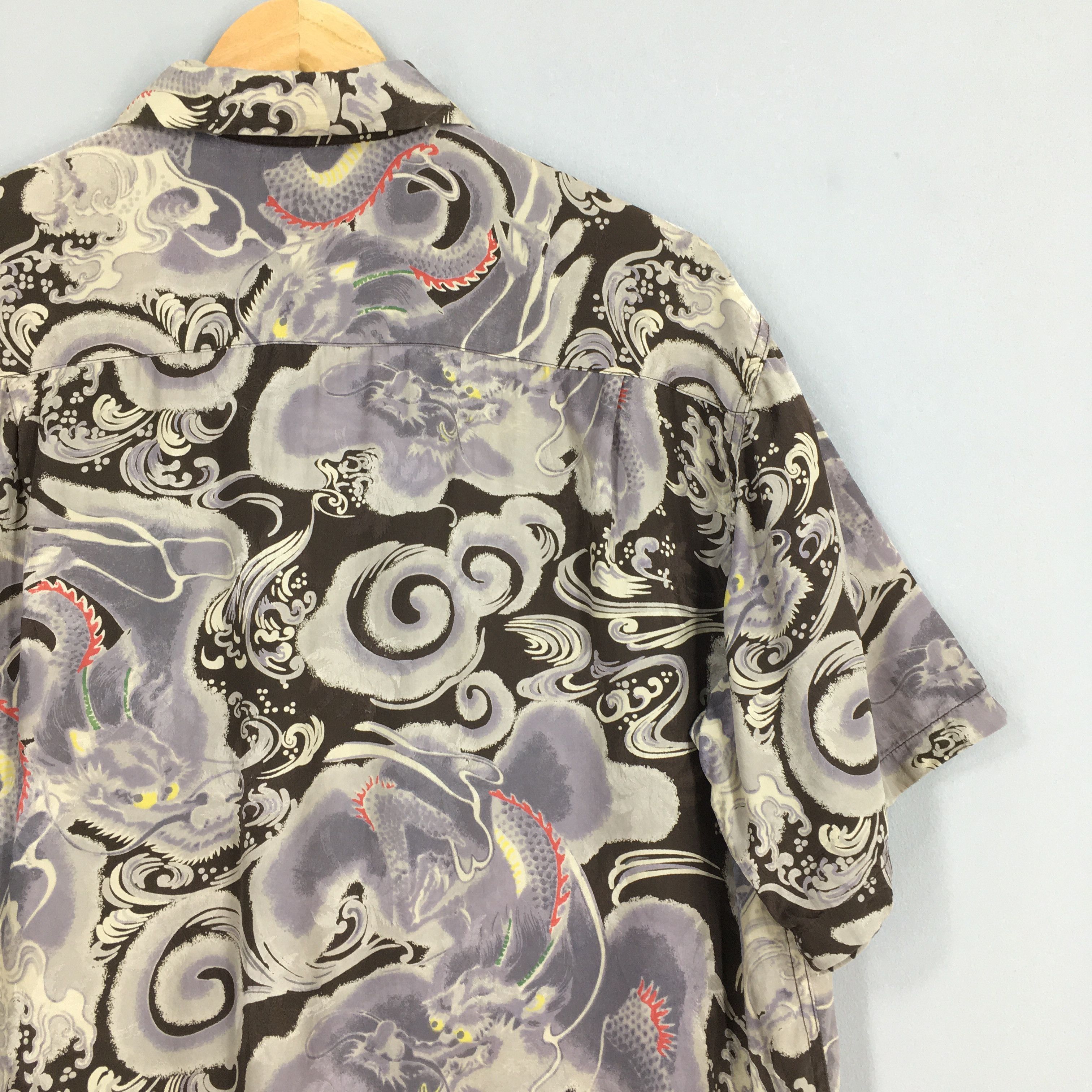 Other Vintage 80s Rockabilly Hawaiian Aloha Dragon Shirt Medium Size US M / EU 48-50 / 2 - 9 Thumbnail
