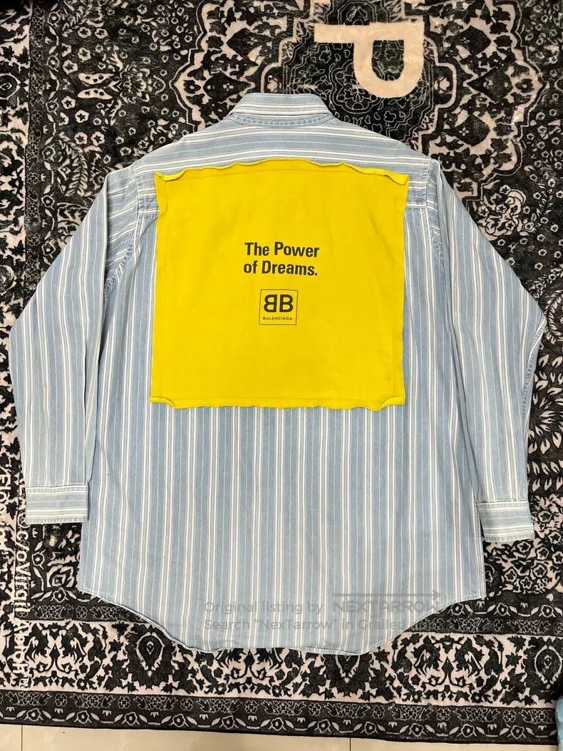 Balenciaga Balenciaga size 41 Yellow Patch Shirt Jacket Size US L / EU 52-54 / 3 - 2 Thumbnail