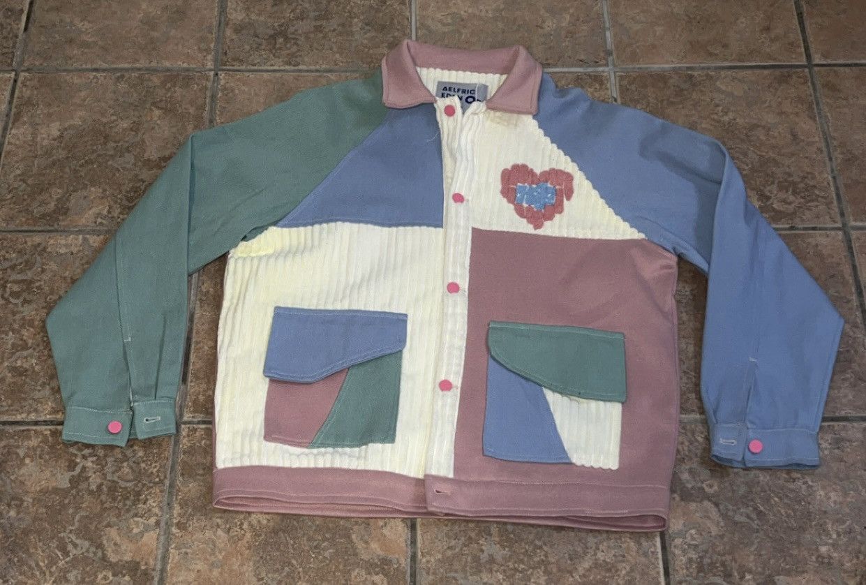 Designer × Vintage Aelfric Eden corduroy jacket in pink and blue Size US L / EU 52-54 / 3 - 1 Thumbnail
