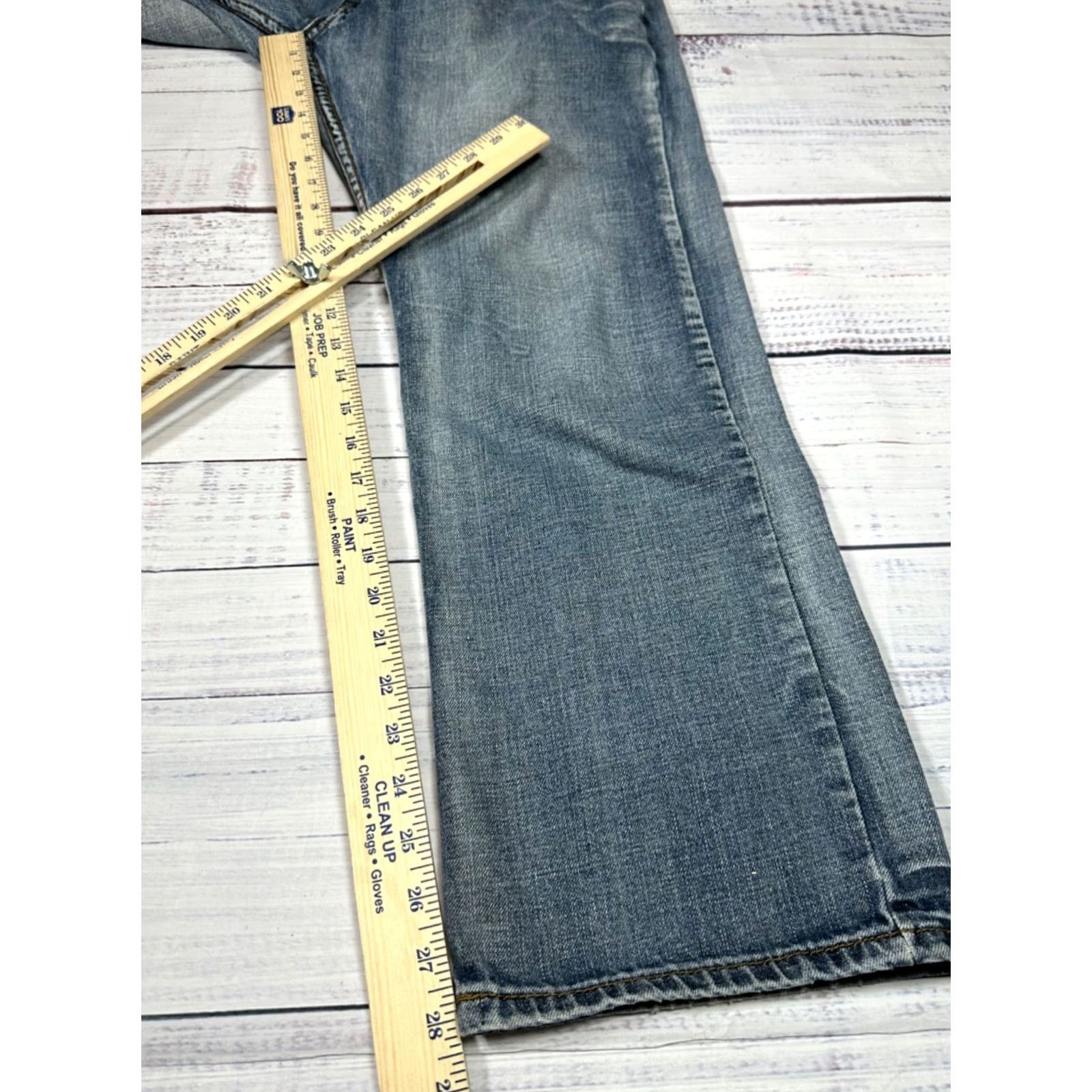 Vintage Urban Pipeline Mens Jeans Straight Blue 32 Inseam 28 Cotton Regular Size 32 Blue Straight Leg Jeans Mens Size US 32 / EU 48 - 3 Thumbnail