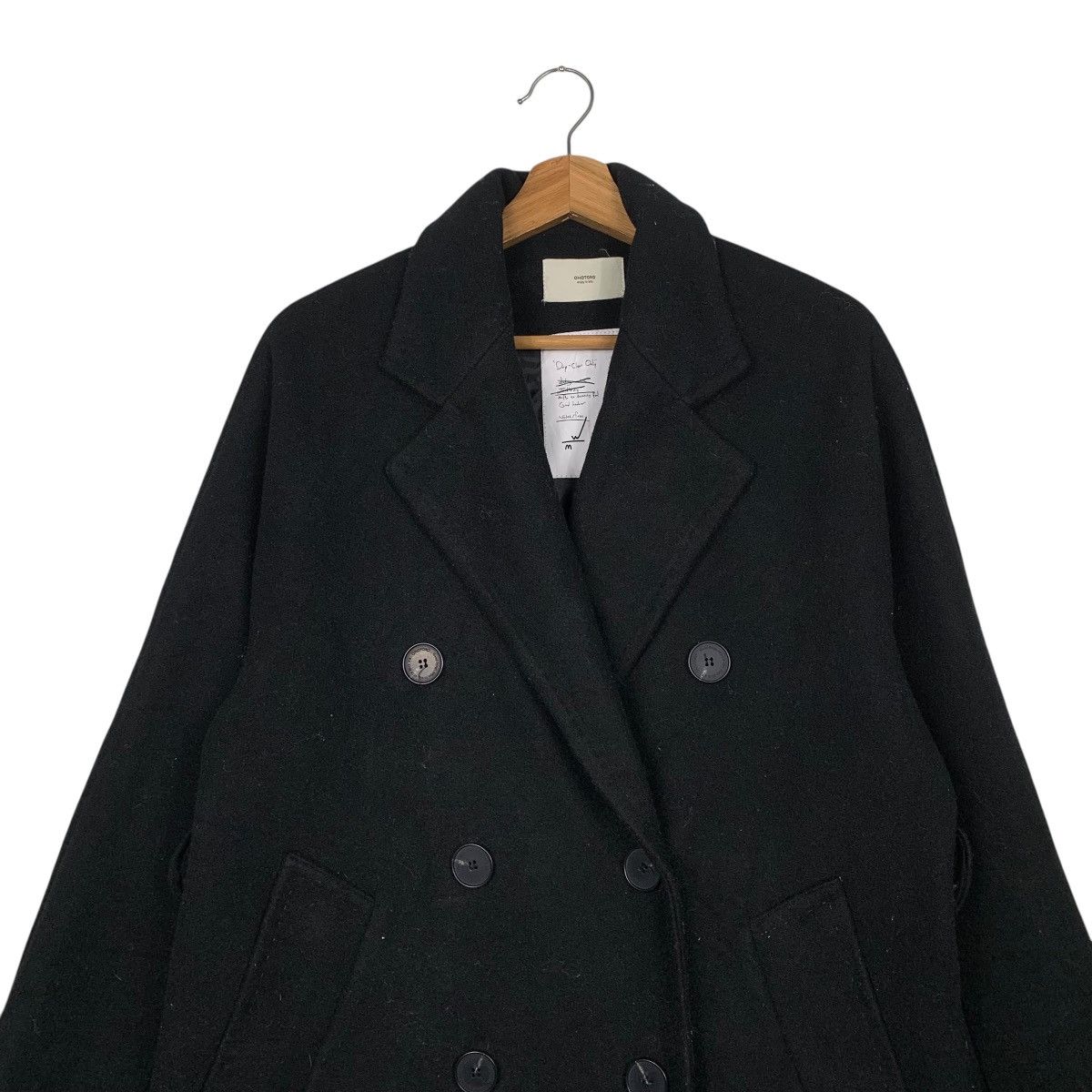Japanese Brand Japanese Brand Ohotoro Double Breasted Black Coat Size US M / EU 48-50 / 2 - 2 Thumbnail