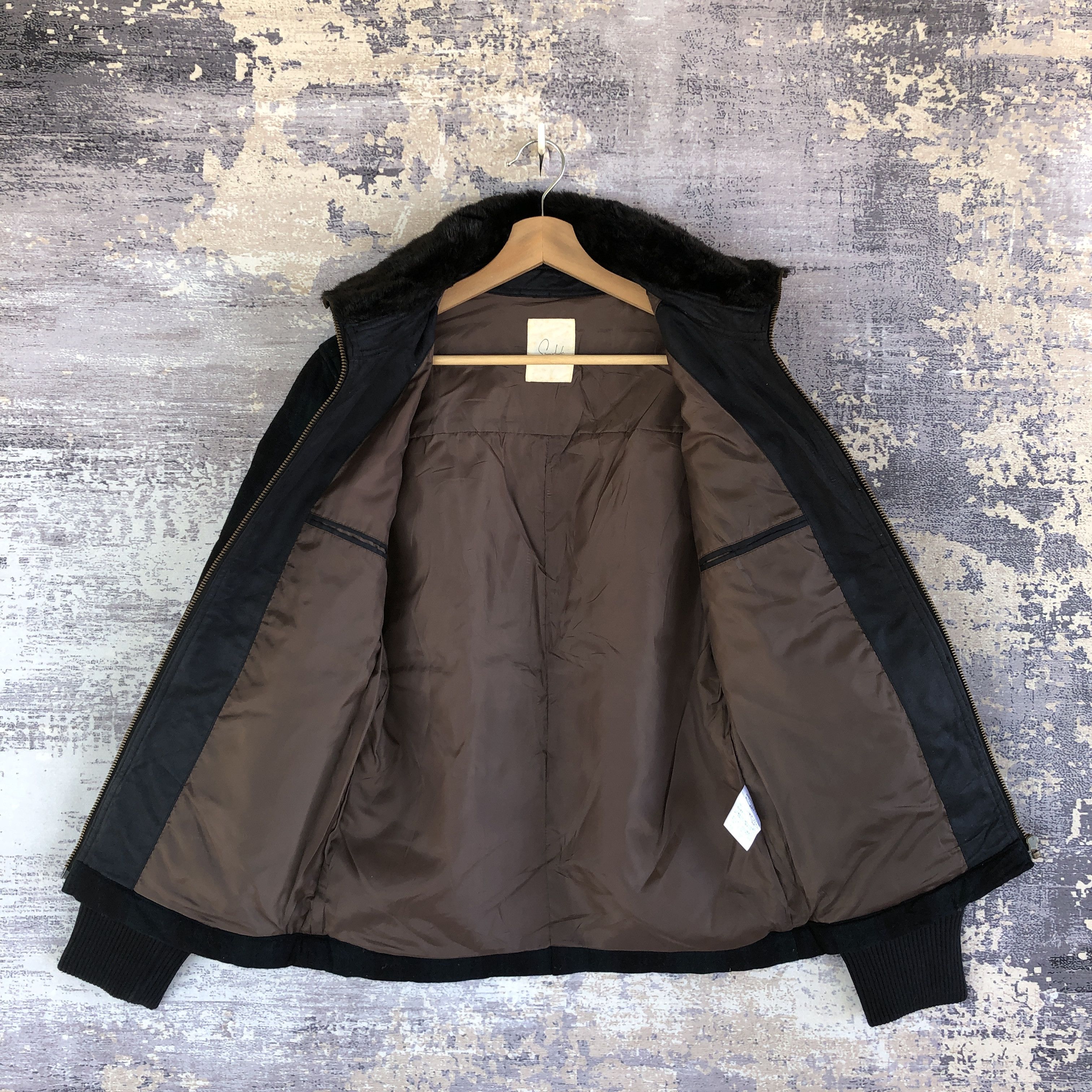 Japanese Brand × Vintage Sunny Cloud Wool Jacket Felissimo Checkered Sherpa Jacket Size US M / EU 48-50 / 2 - 6 Thumbnail