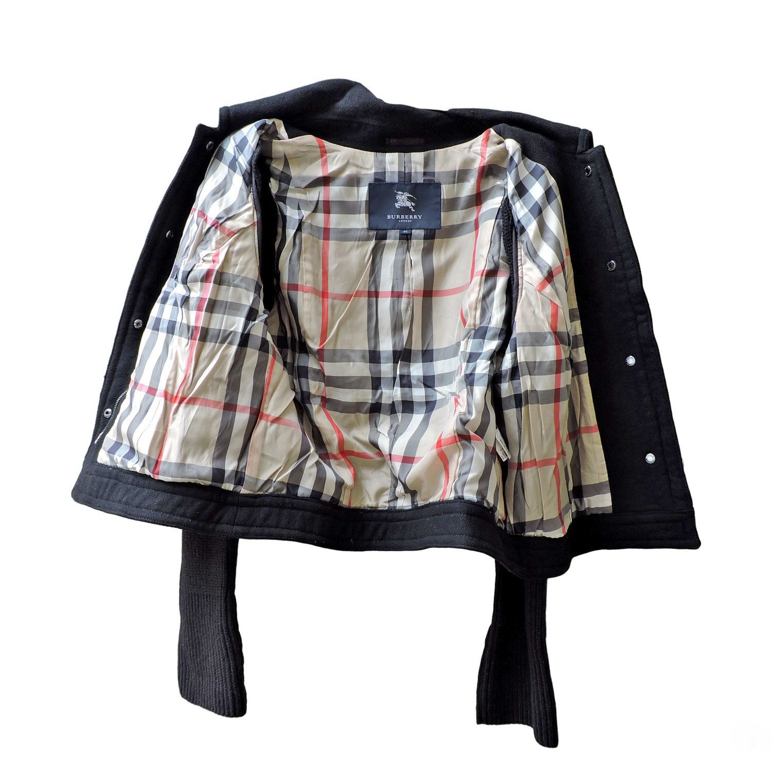 Burberry BURBERRY LONDON WOOL KNIT ZIP-UP JACKET Size S / US 4 / IT 40 - 3 Thumbnail