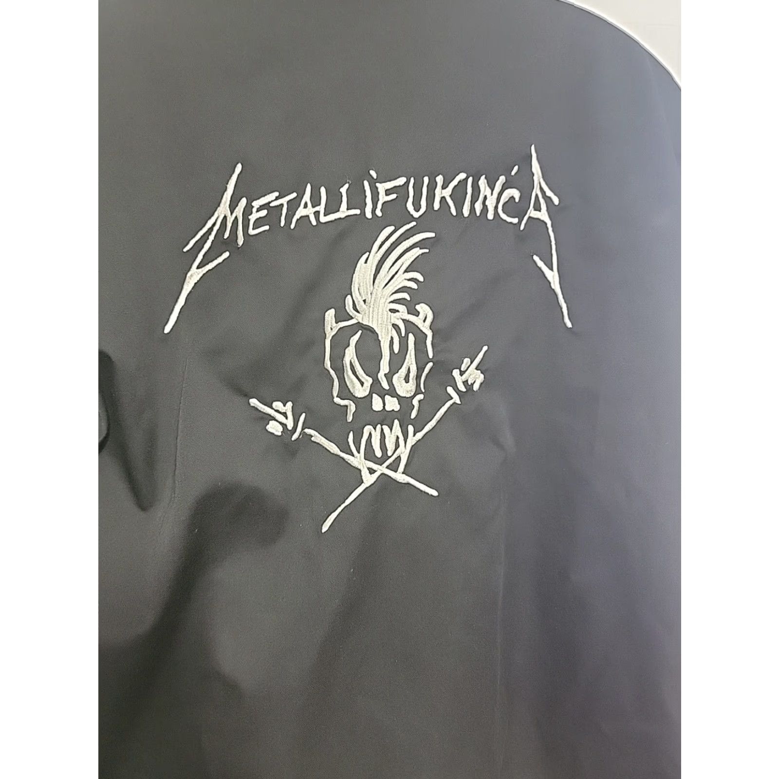 Bravado METALLICA Metalli'Fukin'ca Embroidered Mens Work Jacket Full Zip Bomber Jacket Size L Black Size US L / EU 52-54 / 3 - 6 Thumbnail