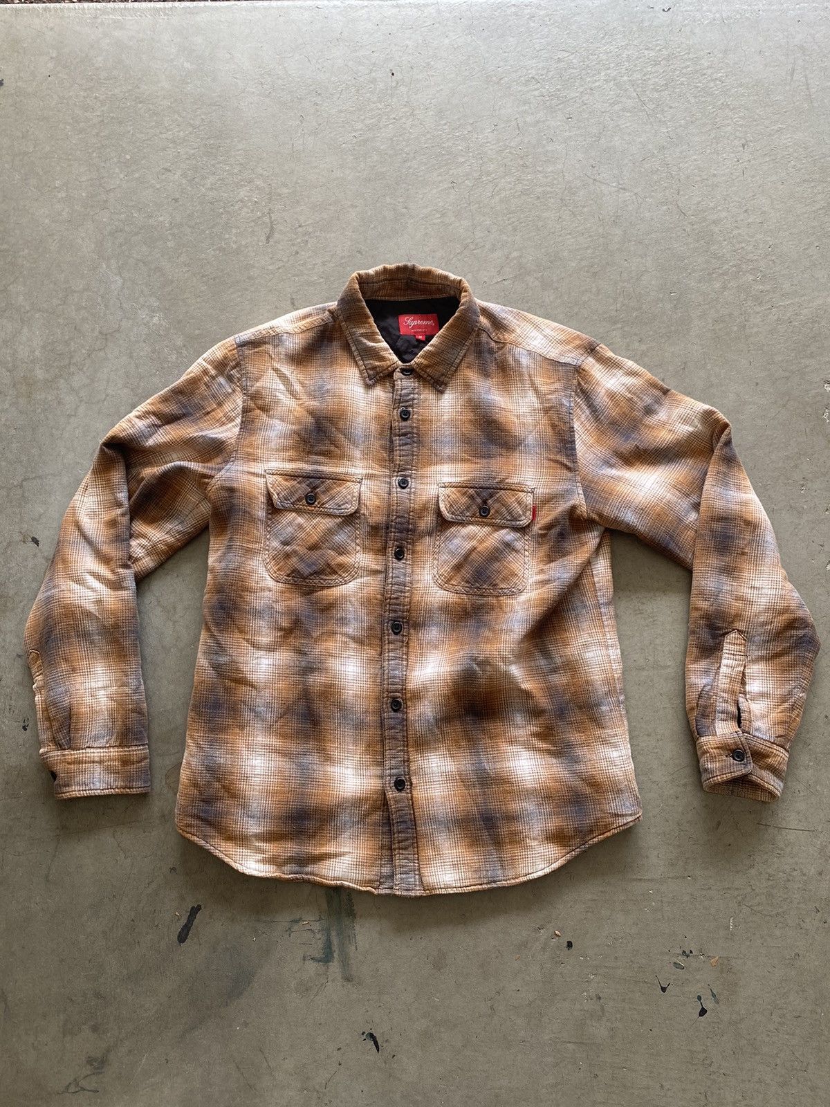 Supreme Supreme Quilted Shadow Plaid Shirt | Grailed