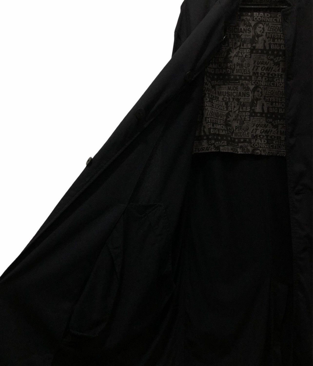 Hysteric Glamour Hysteric Glamour Black Nylon High Neck Button-Up Coat Size L Size US L / EU 52-54 / 3 - 8 Thumbnail