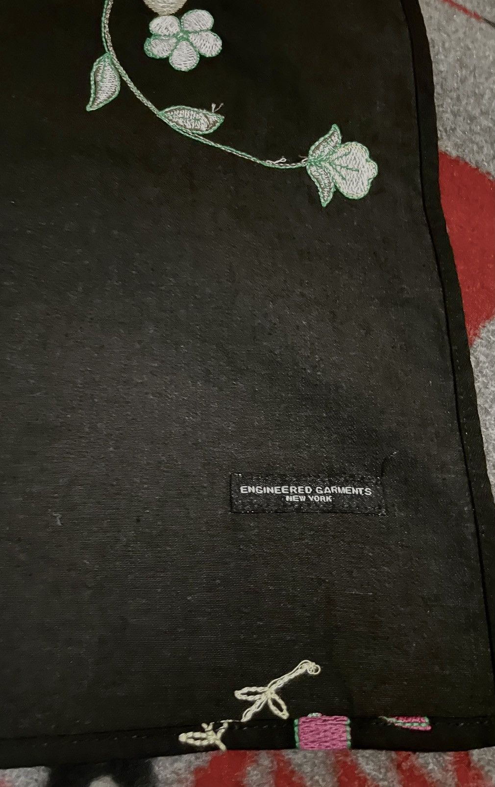 Engineered Garments Cotton Embroidered Button Front Scarf / Shawl Size ONE SIZE - 4 Thumbnail