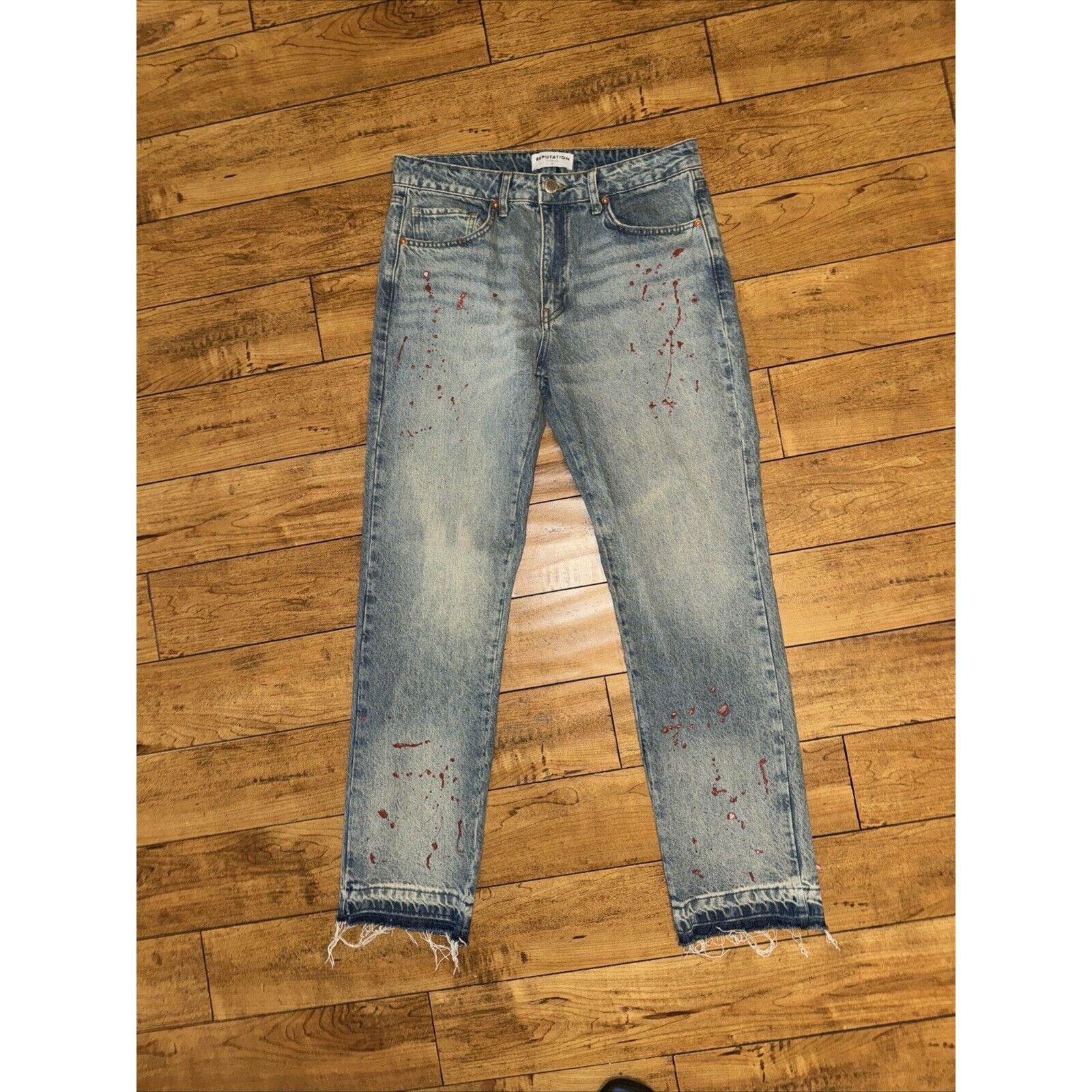 Japanese Brand × Reputation Studios Reputation Studios Blue Denim Jeans Medium 32x33 Size US 32 / EU 48 - 5 Thumbnail