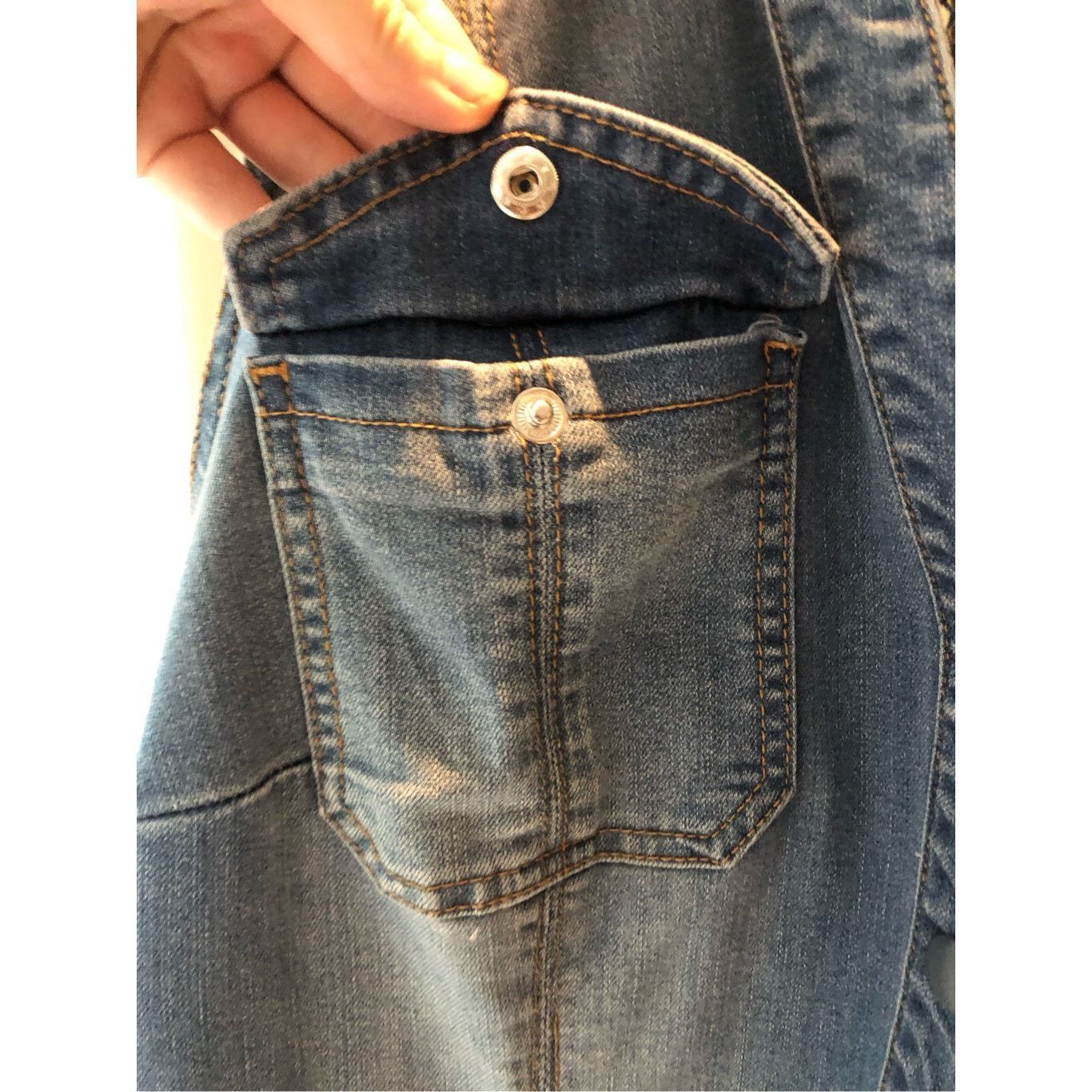 I.N.C I.N.C. International Concepts Women’s Jean Snap Button Up Sl Size XXL / US 16-18 / IT 52-54 - 3 Thumbnail