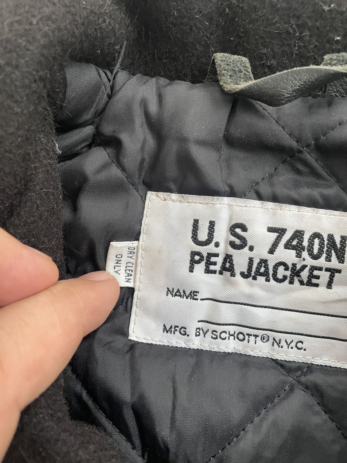 Schott VINTAGE U.S. 740N PEA JACKET BY SCHOTT Size US S / EU 44-46 / 1 - 5 Thumbnail