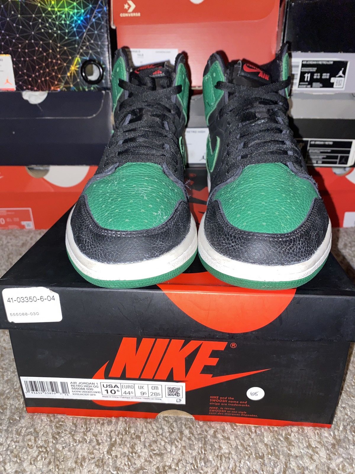 Jordan Brand × Nike Air Jordan 1 Retro High OG ‘Pine Green 2.0’ Size US 10.5 / EU 43-44 - 3 Thumbnail