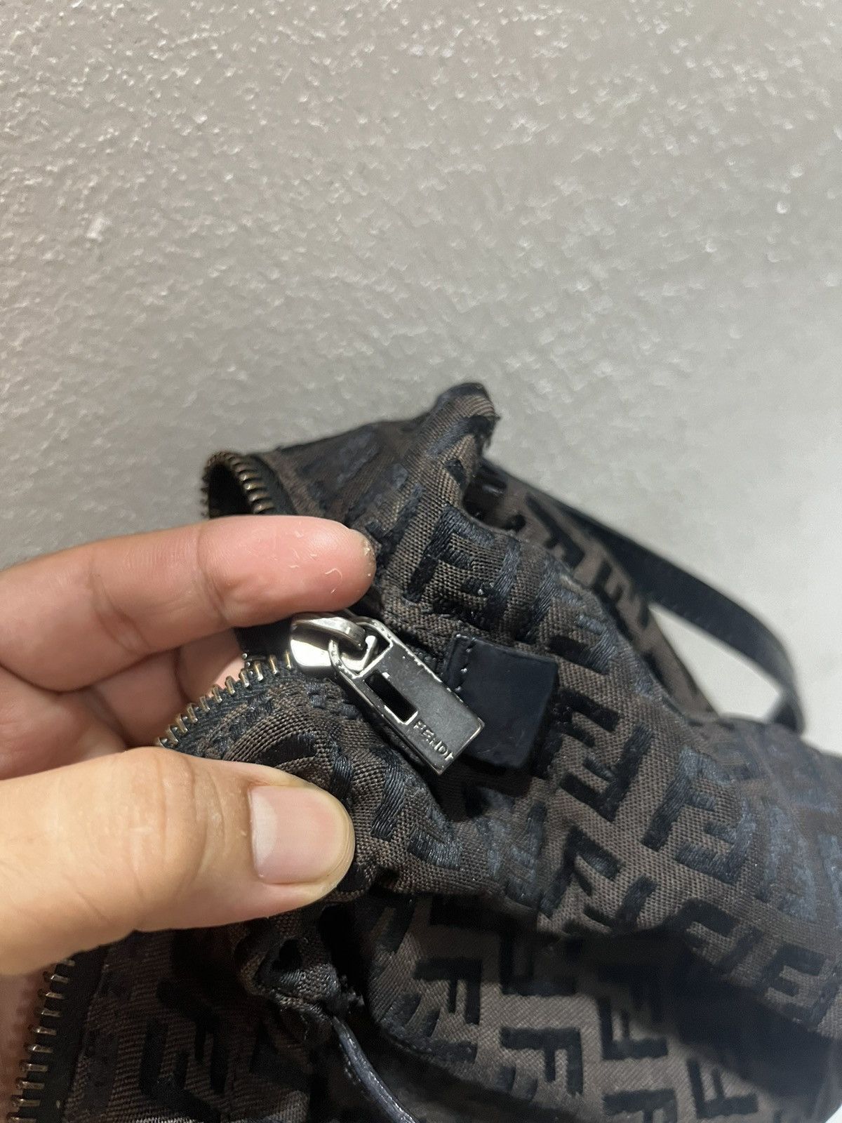 Fashion Nova × Fendi Fendi Zucchino canvas mini bag Size ONE SIZE - 11 Thumbnail