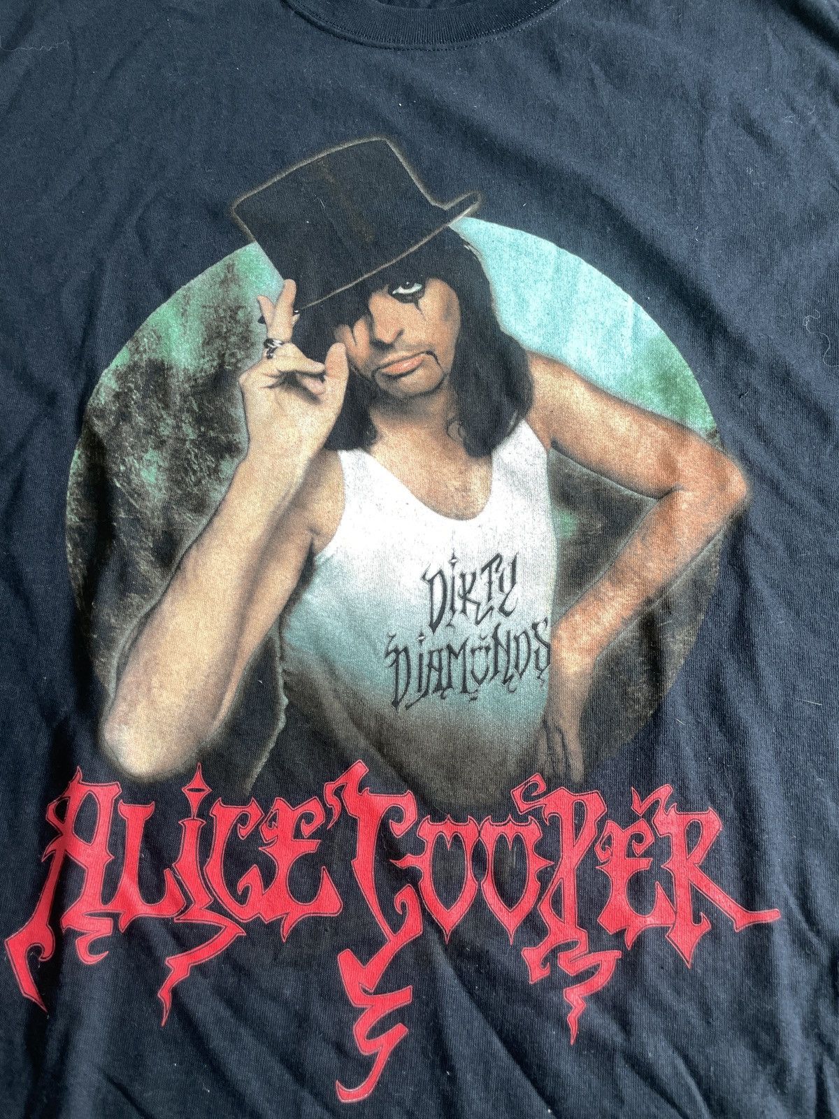 Vintage Y2K 2005 Alice Cooper “Dirty Diamonds” Tour T-shirt (Sz.XL) Size US XL / EU 56 / 4 - 2 Thumbnail