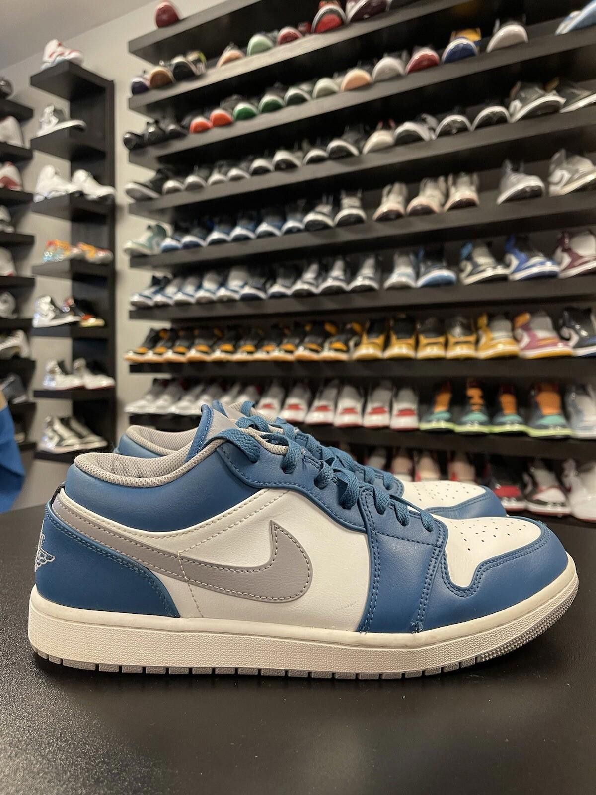 Jordan Brand Size 11.5 - Jordan 1 Low True Blue Cement 553558-412 Clean Size US 11.5 / EU 44-45 - 3 Thumbnail
