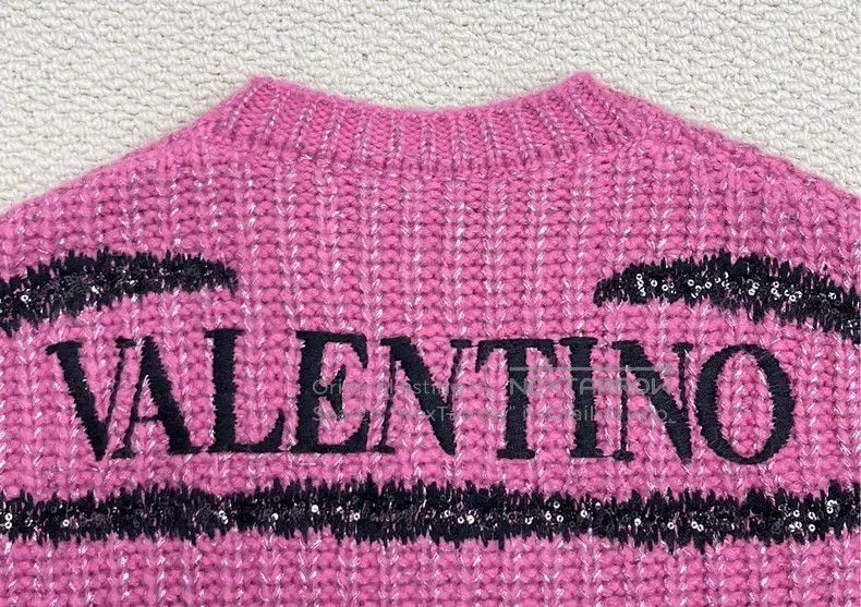 Valentino Valentino Embroidered letter logo mohair blend sweater Size XS / US 0-2 / IT 36-38 - 5 Thumbnail