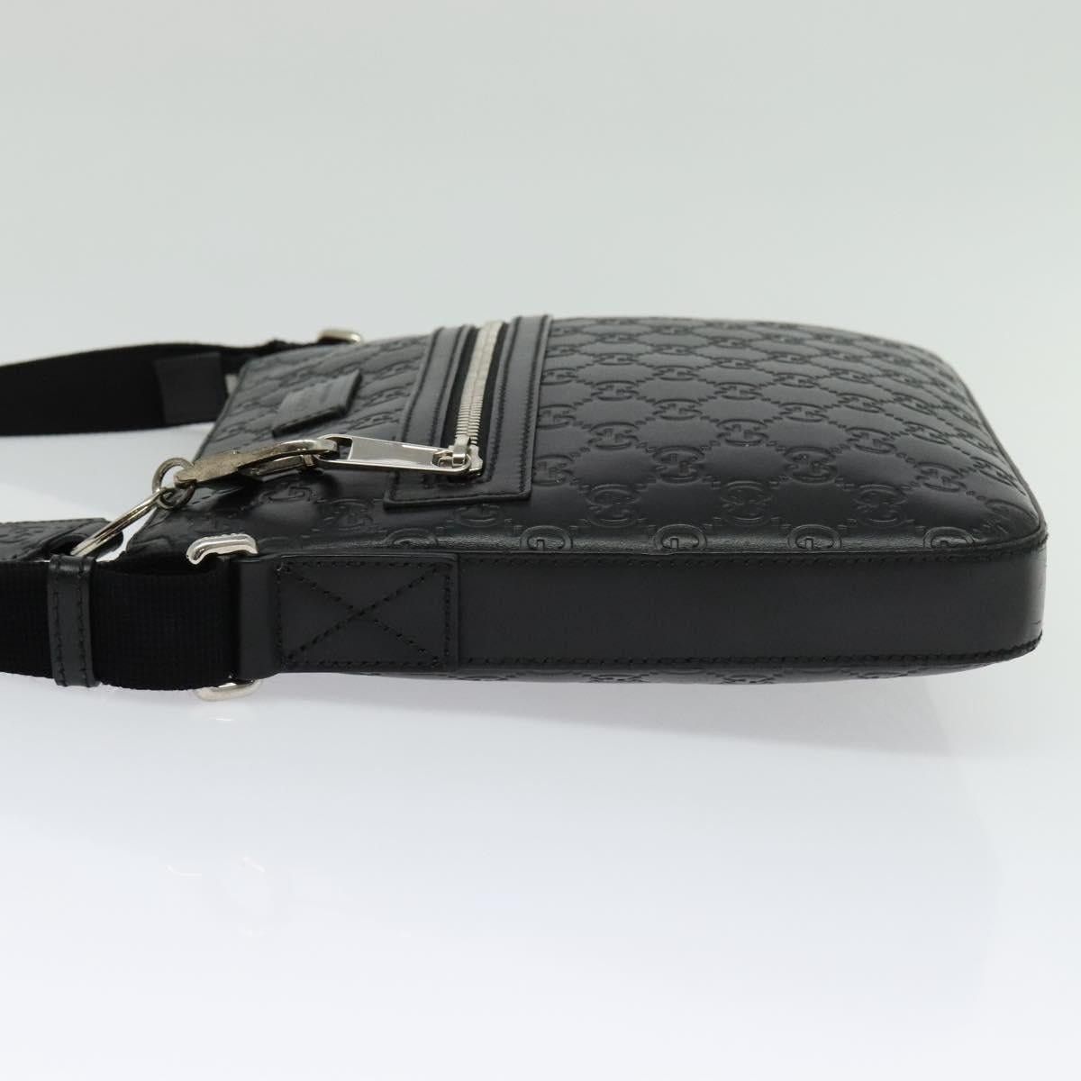 Gucci GUCCI GG Canvas Guccissima Shoulder Bag Leather Silver Black Size ONE SIZE - 4 Thumbnail