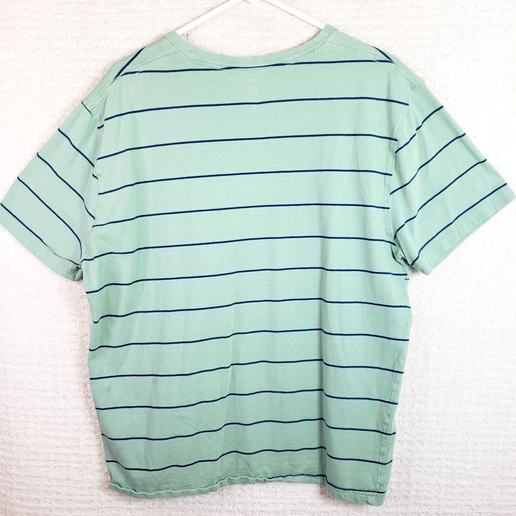 Jockey Jockey Men's L Green Navy Striped Tee Short Sleeve T-shirt Size US L / EU 52-54 / 3 - 4 Thumbnail