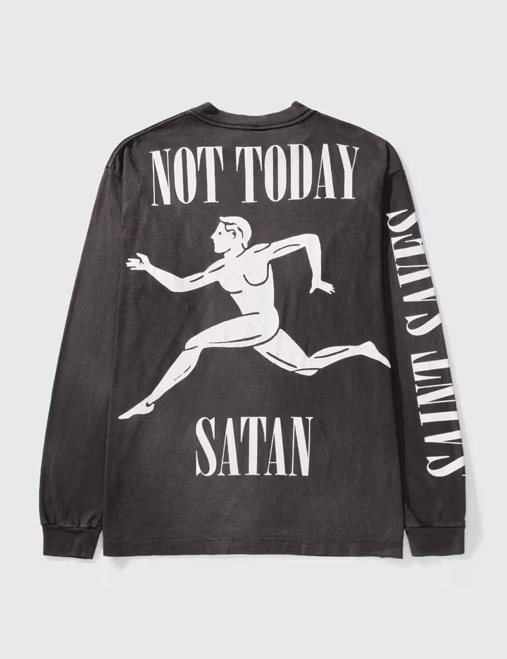 Saint Michael Running Long Sleeve T-Shirt Not Today Satan Size US XL / EU 56 / 4 - 3 Thumbnail