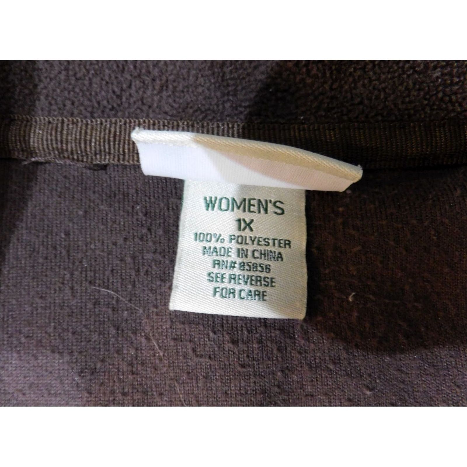 Vintage Gander Mountain Sweatshirt Womens 1X Plus Brown Pullover 1/4 Zip Fleece Outdoors Size XL / US 12-14 / IT 48-50 - 6 Thumbnail