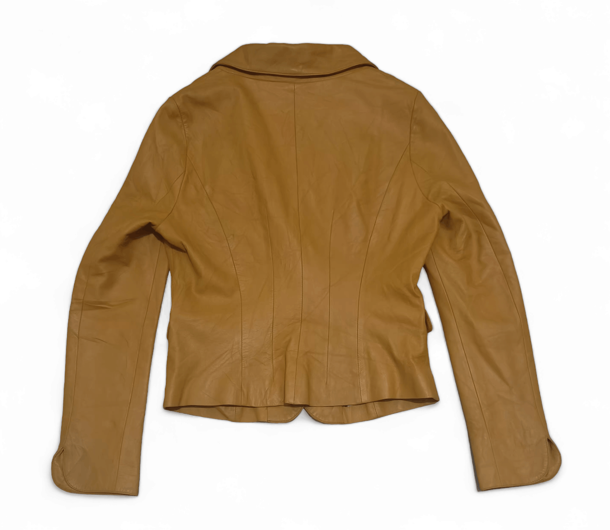 Vintage Vintage Yves Saint Laurent YSL Women's Brown Leather jacket Size M / US 6-8 / IT 42-44 - 3 Thumbnail