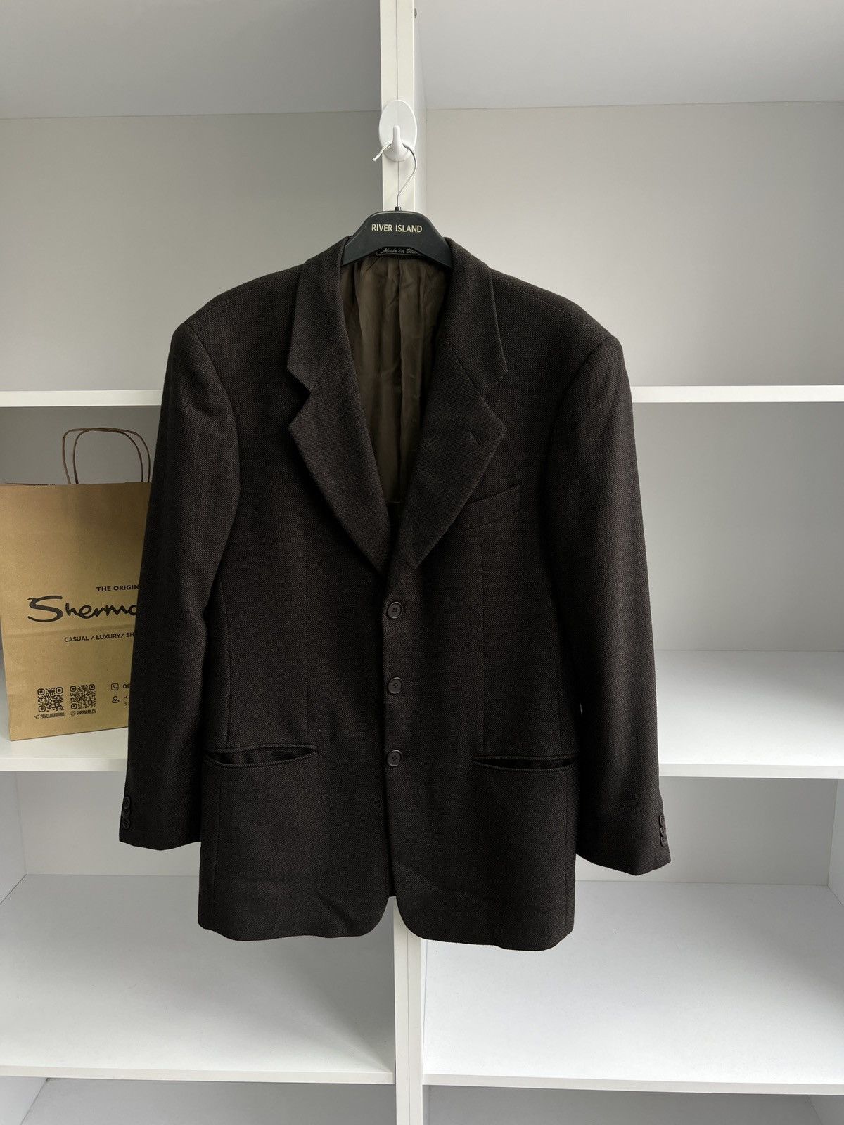 Designer × Giorgio Armani × Vintage Vintage Giorgio Armani Luxury Old Money Style Blazer Size 48R - 2 Thumbnail