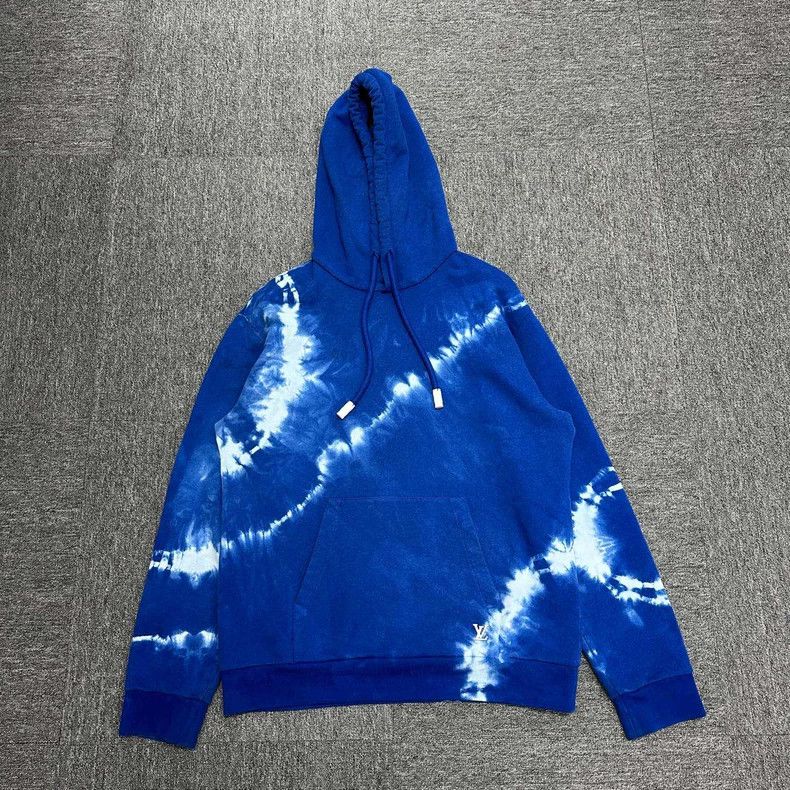 Louis Vuitton Louis Vuitton Tie-Dye Blue Hoodie- DMC Size US XL / EU 56 / 4 - 1 Thumbnail