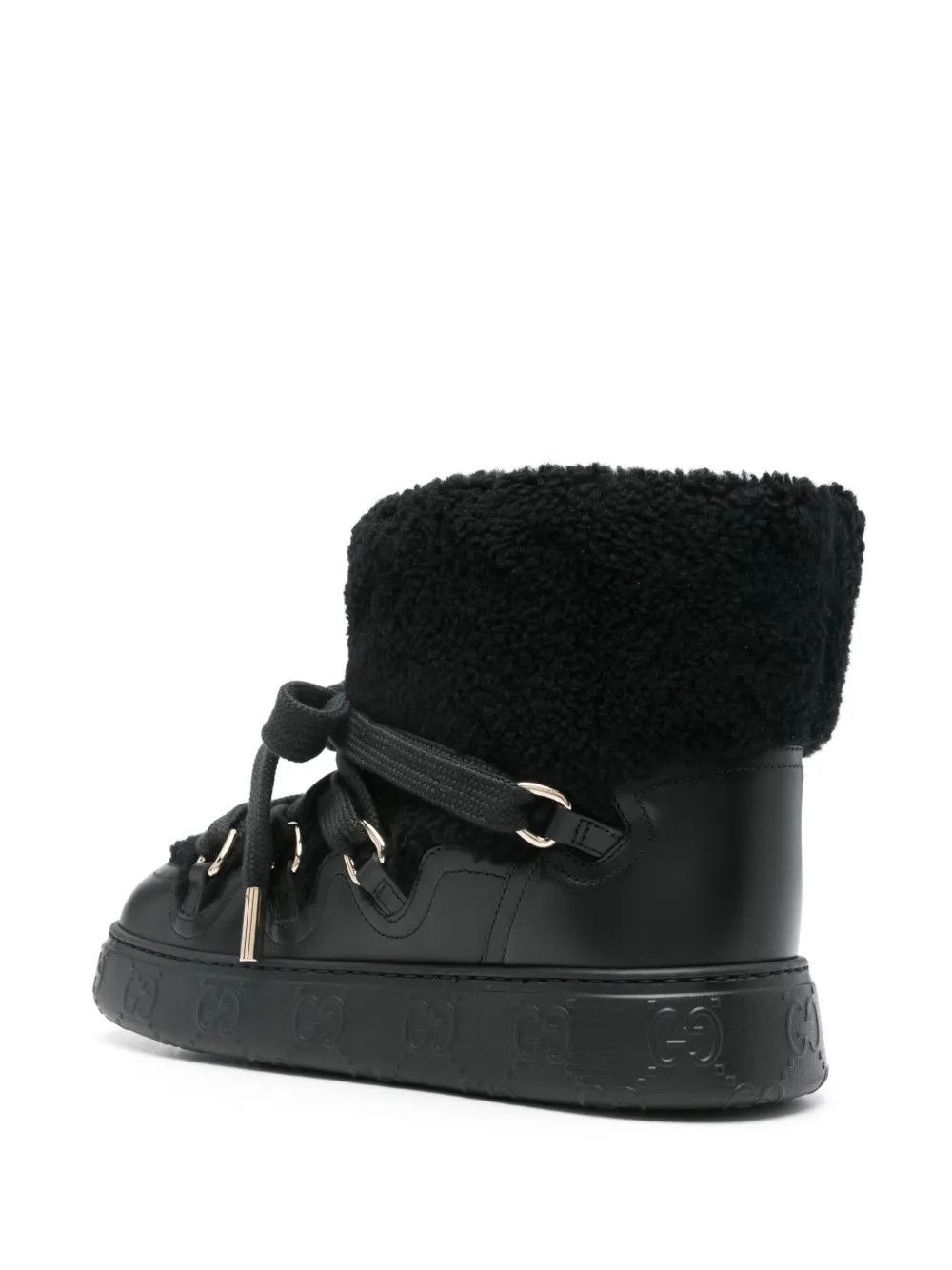 Gucci o1loc1c0226 797828 Faux-Shearling Ankle Boots in Black Size US 11 / IT 41 - 3 Thumbnail