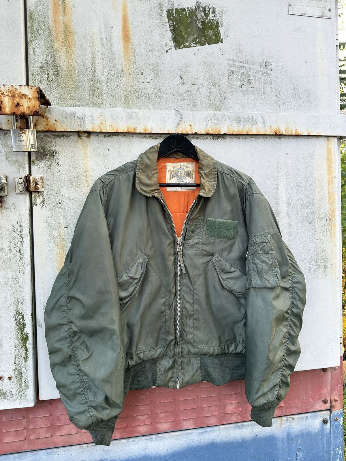 Vintage 🪖Vintage Faded MA-1 Man Intermediate Bomber Jacket Size US M / EU 48-50 / 2 - 3 Thumbnail