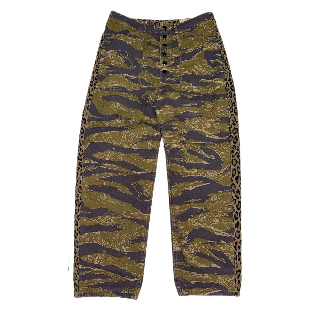 Kapital Kapital Reversible Tiger Camo & Cheetah OG 107 Style Trouse Size US 34 / EU 50 - 1 Thumbnail