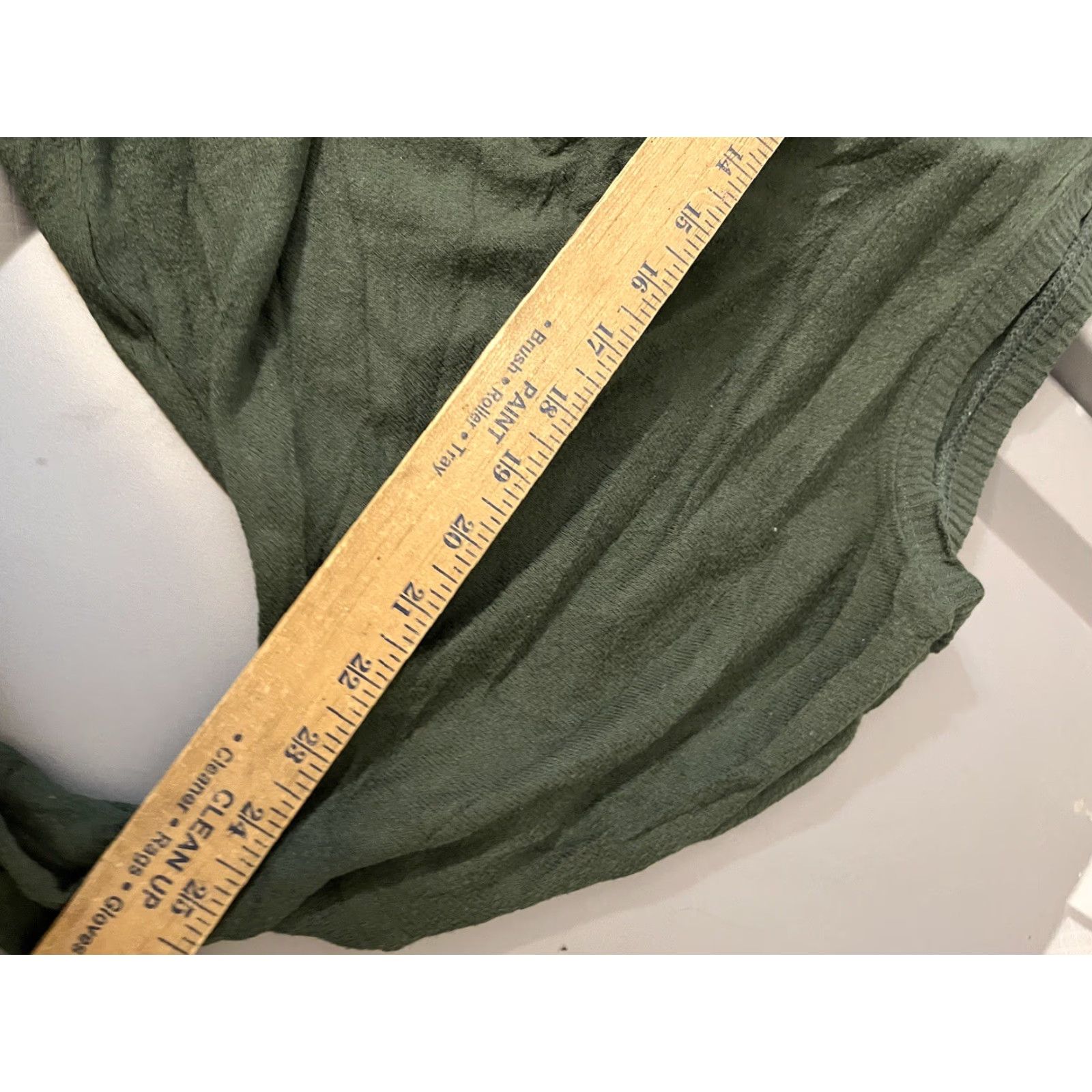 Abercrombie & Fitch Abercrombie & Fitch Blouse Tie Front Cotton Blend Size S Green Womens Size S / US 4 / IT 40 - 5 Thumbnail