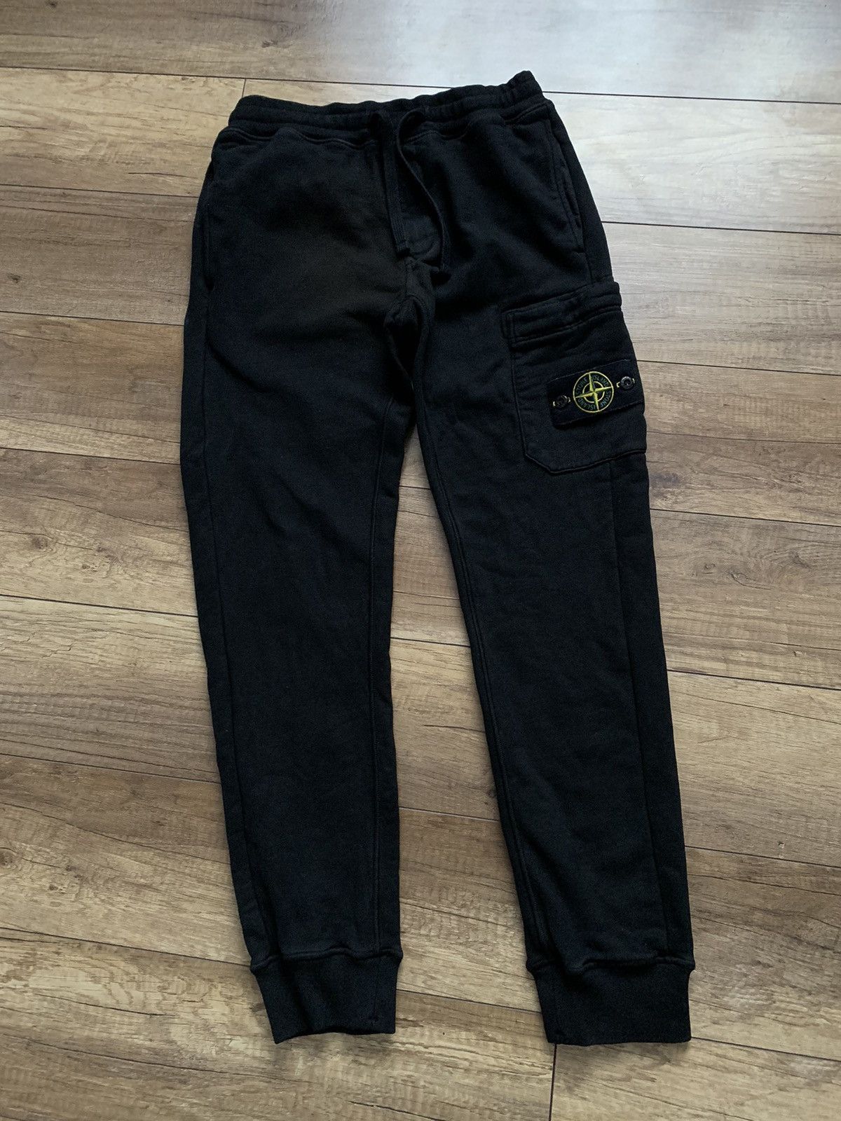 image of Italian Designers Stone Island Massimo Osti Joggers Sweatpants Italy in Black, Men's (Size 30)