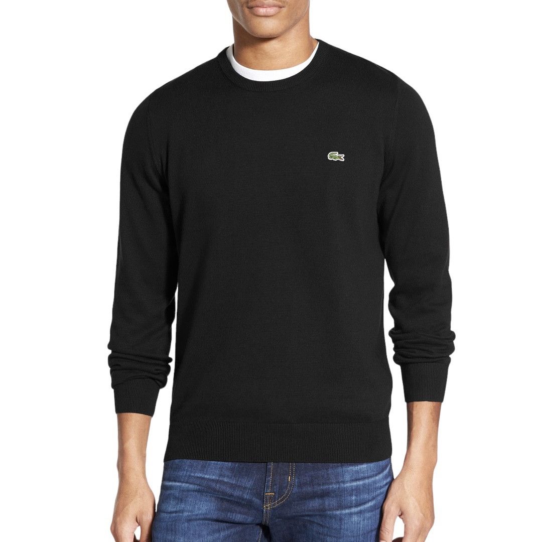 image of Lacoste Live Sweater Sweatshirt Black Size 7 2Xl, Men's