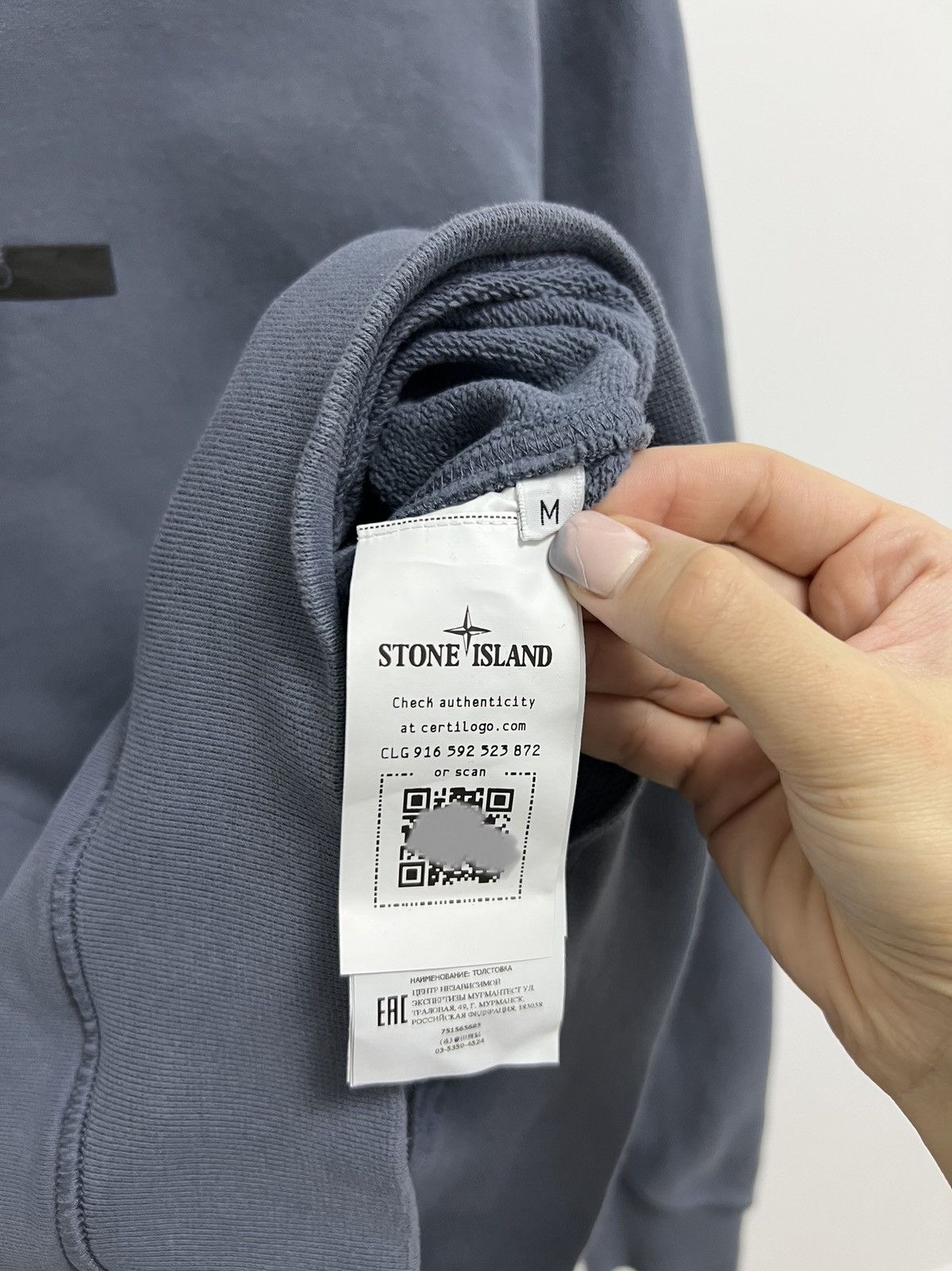 Designer × Stone Island Grey Stone Island hoodie Size US M / EU 48-50 / 2 - 8 Thumbnail
