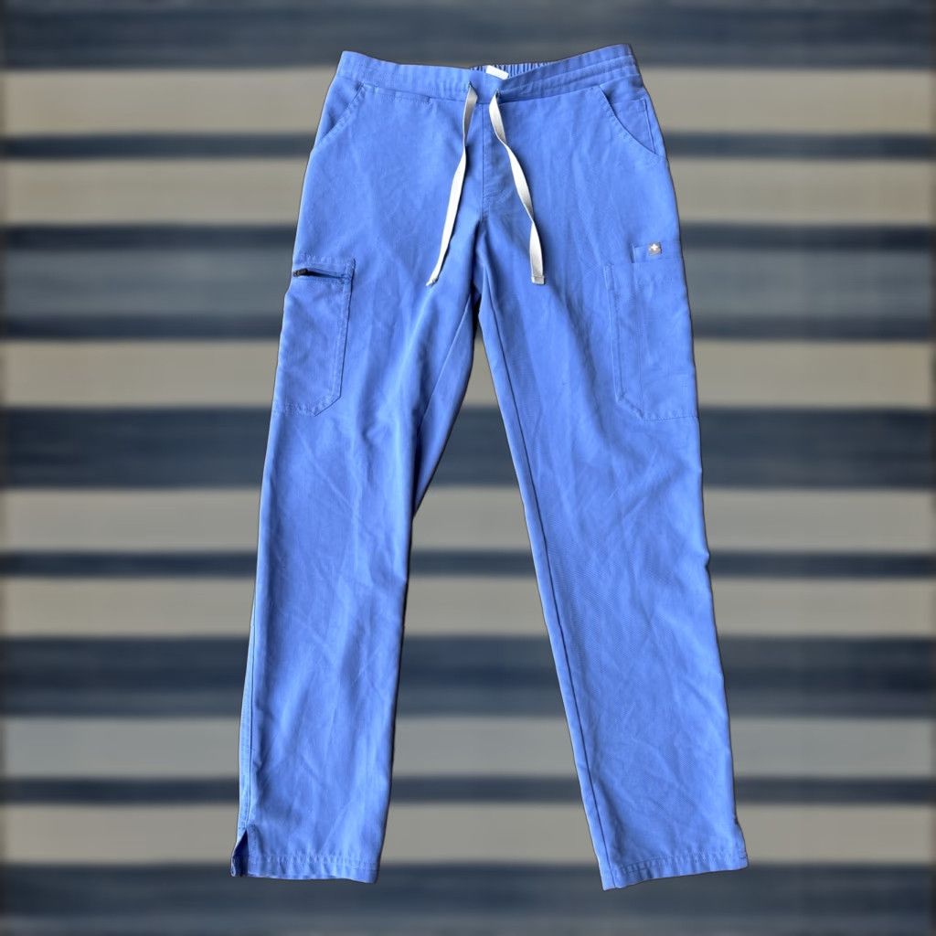 Vintage VINTAGE would not apply. FIGS Cargo Jogger Scrubs Technical Collection Pant Women XS Zamora Light Blue Size US 27 - 1 Thumbnail