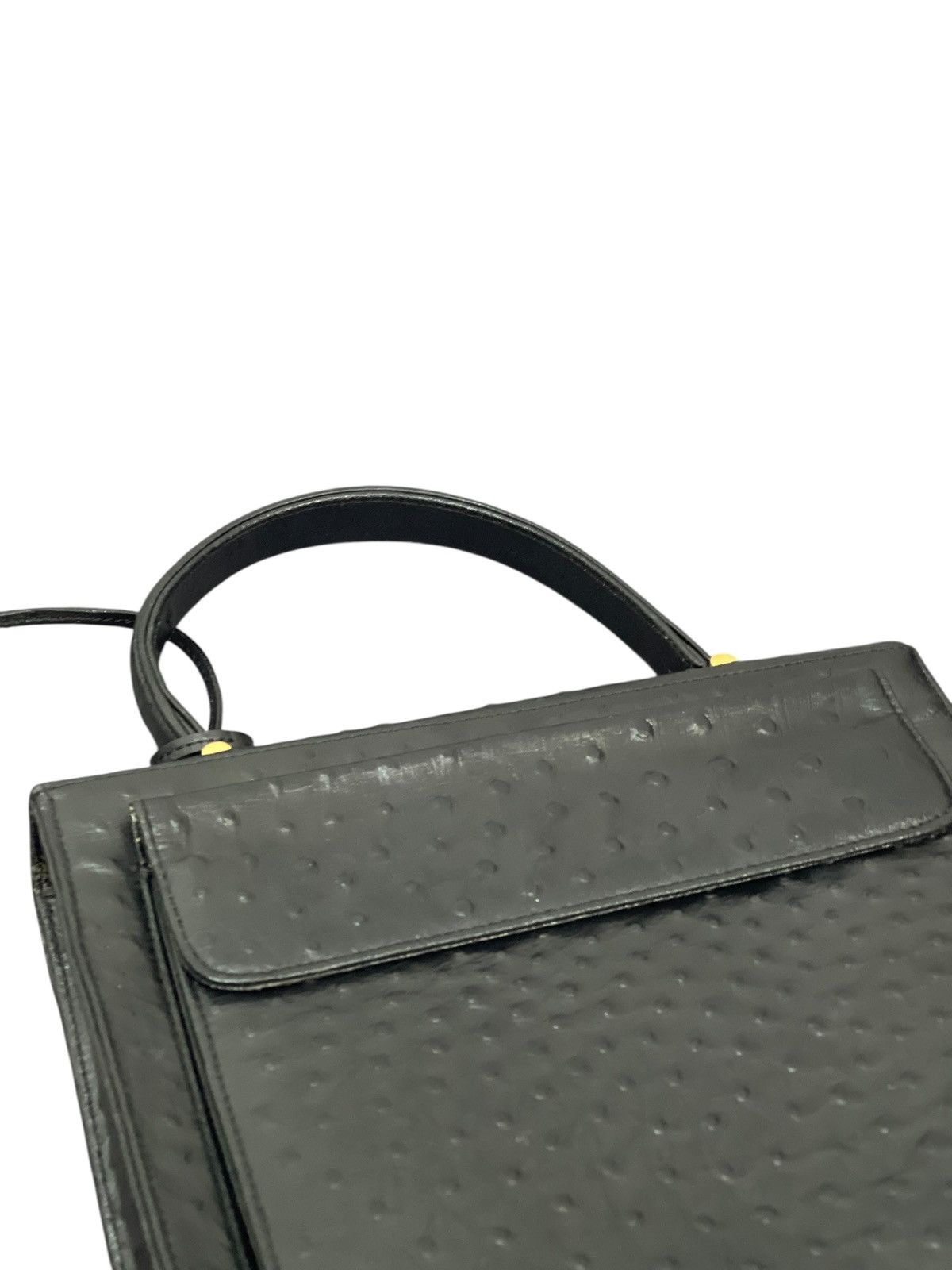 If Six Was Nine Kelly Bag Vtg Des Rossa Ostritch Leather Hermes margiela Size ONE SIZE - 18 Thumbnail