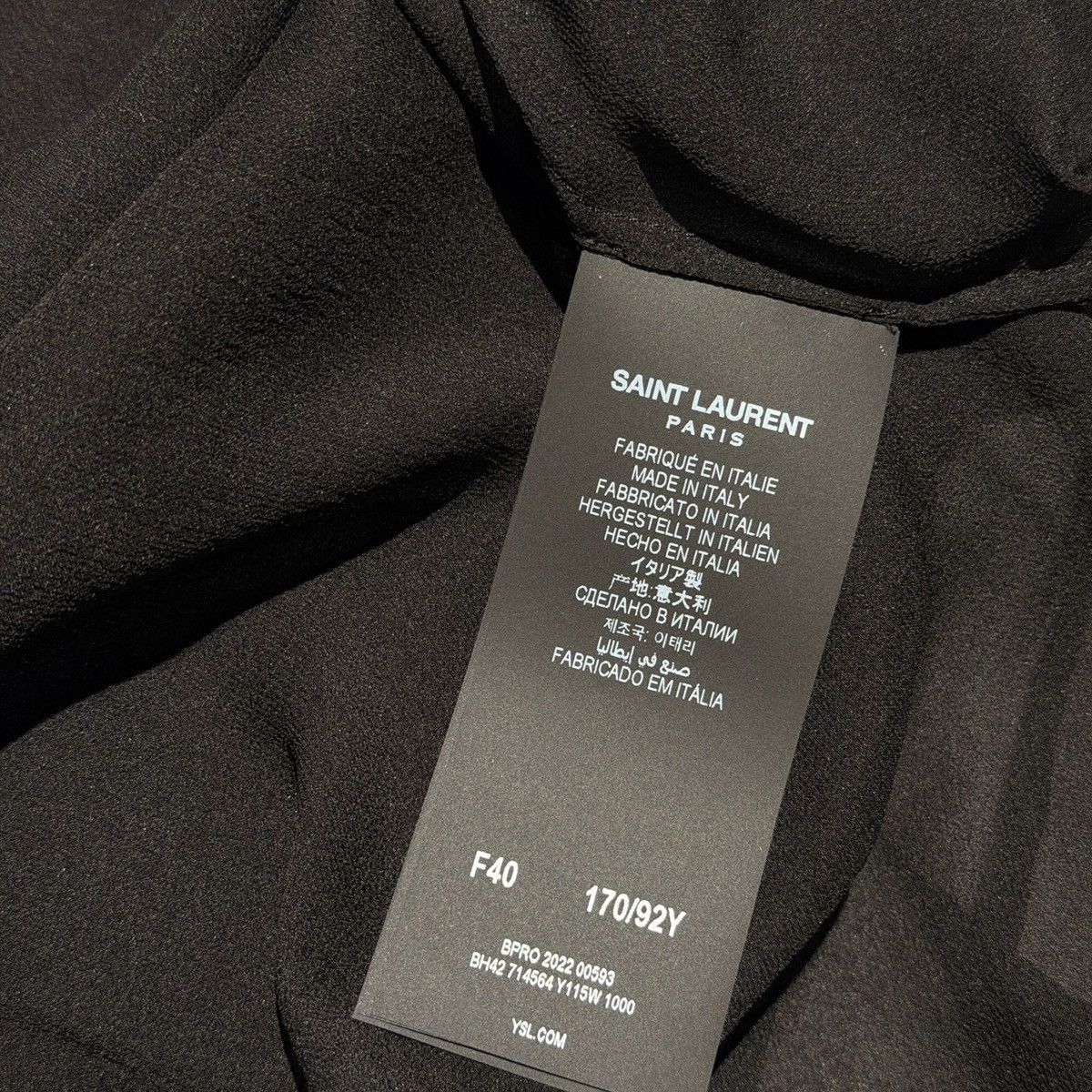 Saint Laurent Paris Silk flowy neck button top Size S / US 4 / IT 40 - 3 Thumbnail