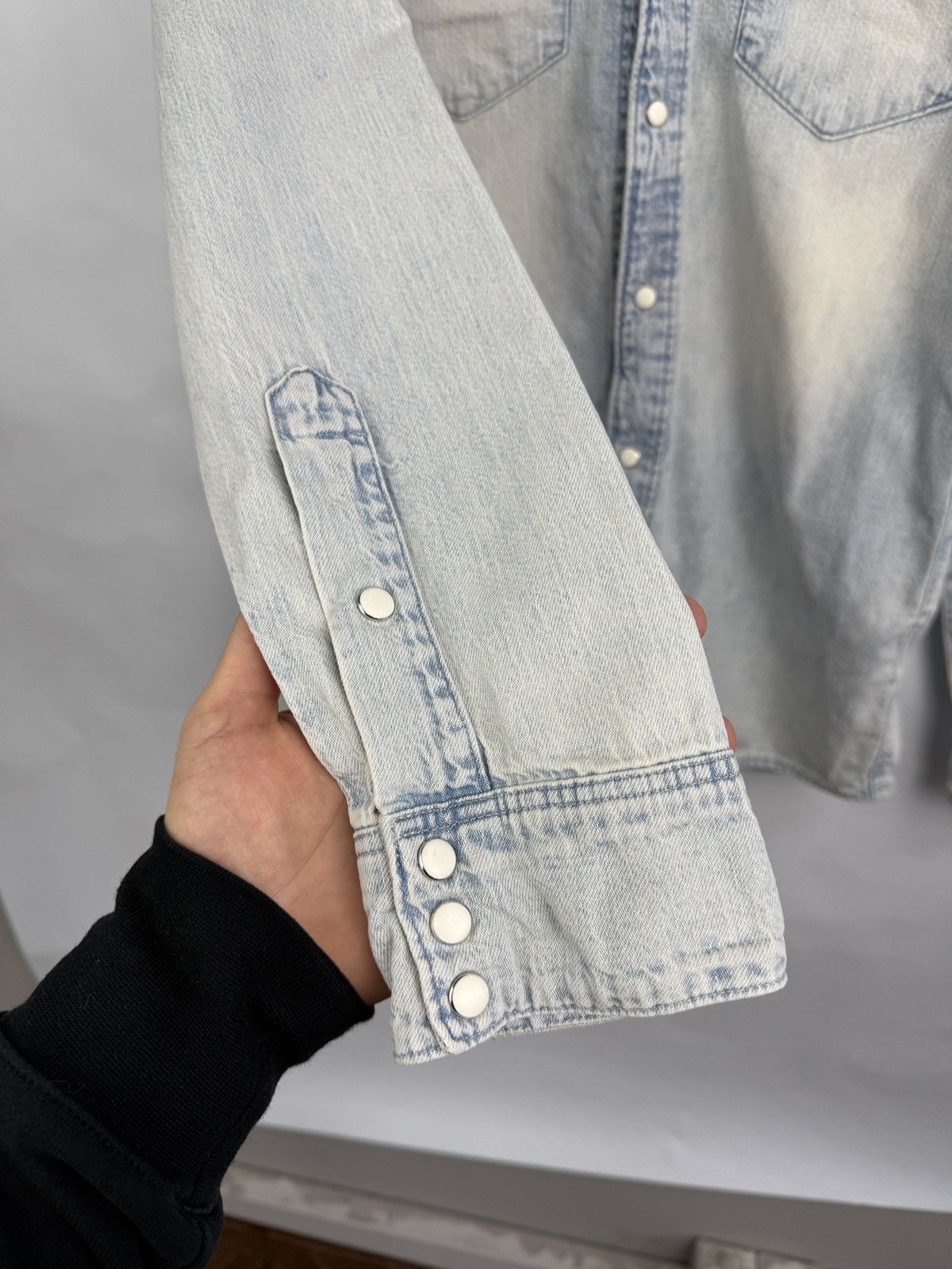 Zadig & Voltaire 🇫🇷 Y2K Zadig & Voltaire Skull Heart Happy Jeans Shirt Retro Size US S / EU 44-46 / 1 - 9 Thumbnail
