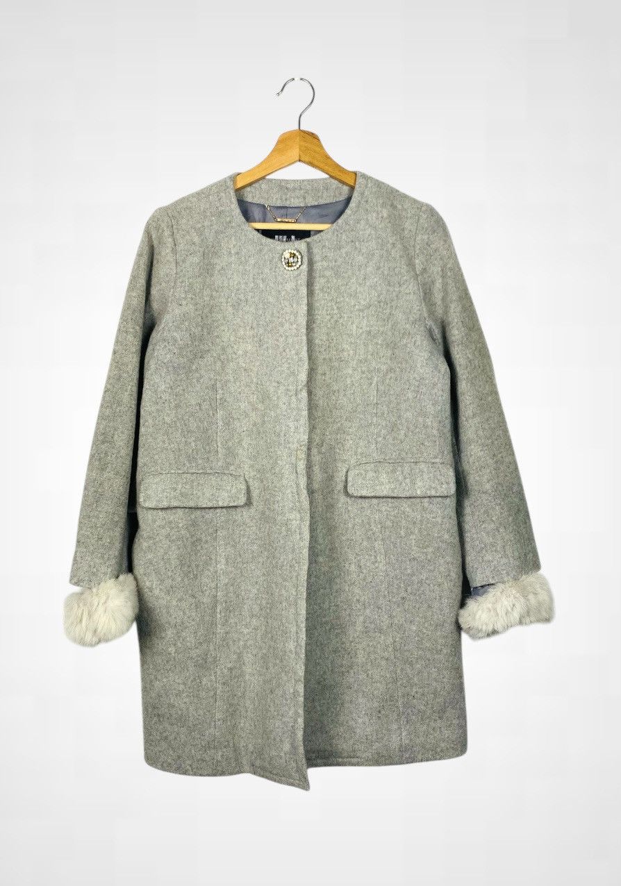 Jil Stuart JILL STUART Long Wool Jacket For Women Size S / US 4 / IT 40 - 1 Thumbnail