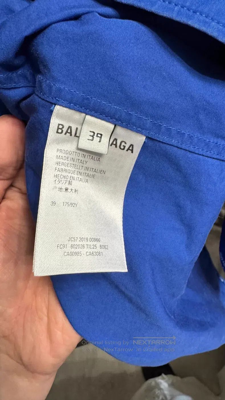Balenciaga Balenciaga size 39 Blue Shirt Size US S / EU 44-46 / 1 - 3 Thumbnail