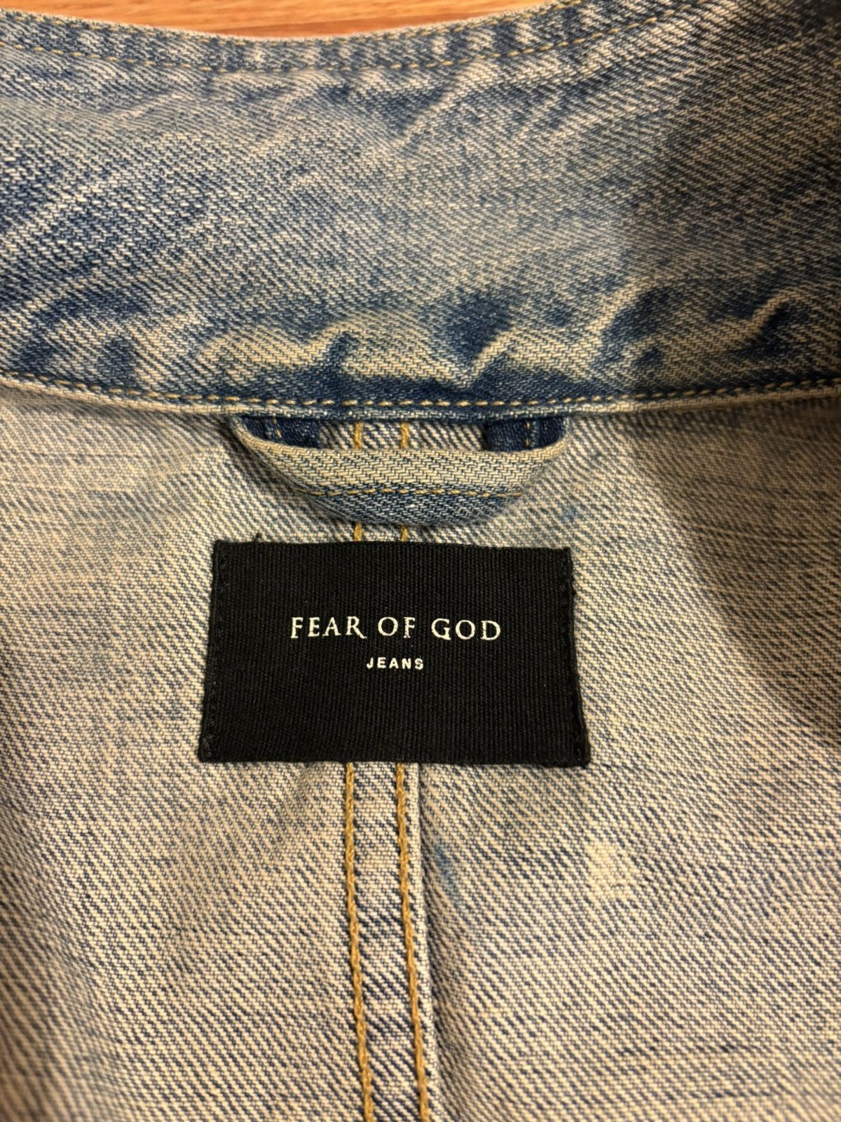 Fear of God Fear of God Jeans Distressed Denim Jacket, M (Oversized) Size US M / EU 48-50 / 2 - 9 Thumbnail