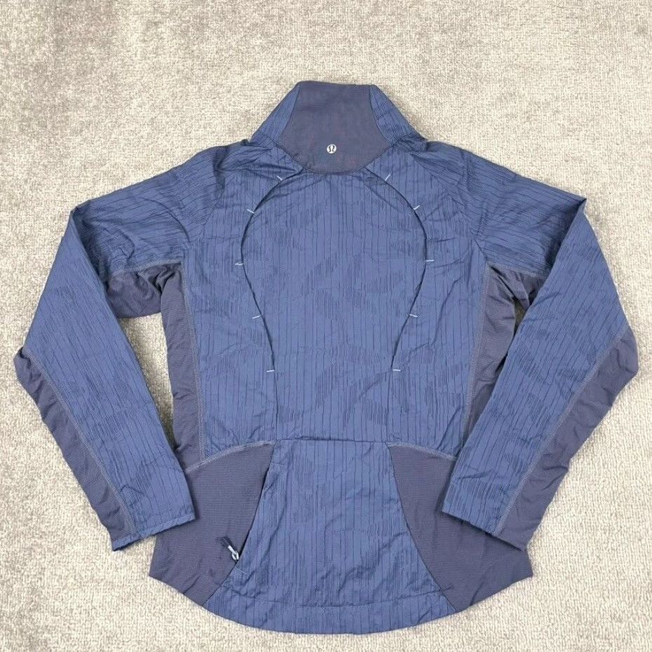 Lululemon LULULEMON Jacket Adult Size 6 Blue Nylon Full Zip Lightweight Pockets Running Activewear Womens Size M / US 6-8 / IT 42-44 - 2 Thumbnail