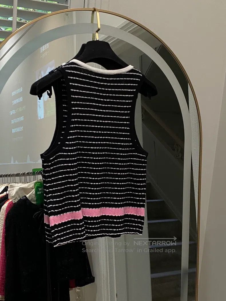 Chanel Chanel 24-year-old black striped vest Size S / US 4 / IT 40 - 3 Thumbnail